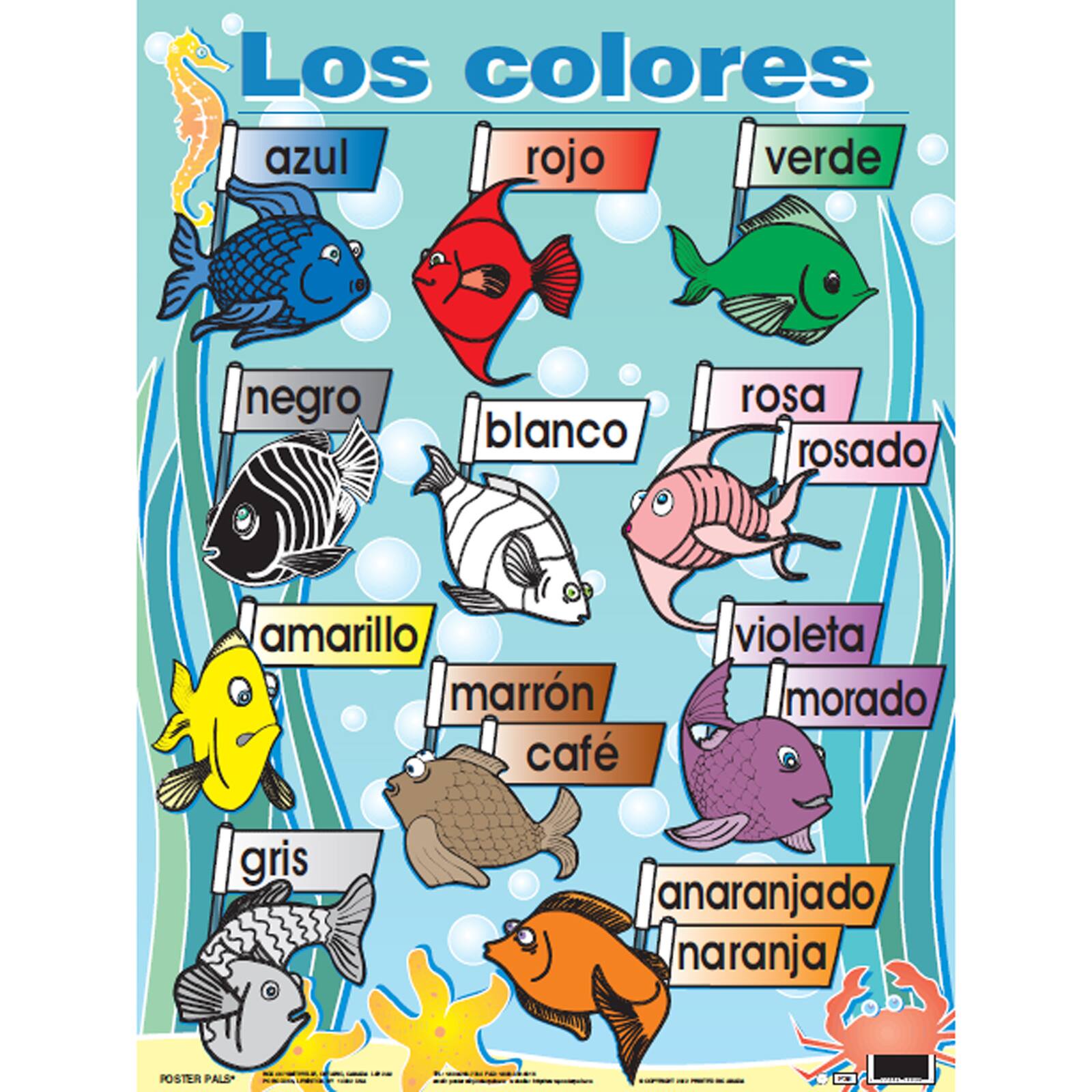 Poster Pals® Spanish Essential Classroom Posters, 7ct.