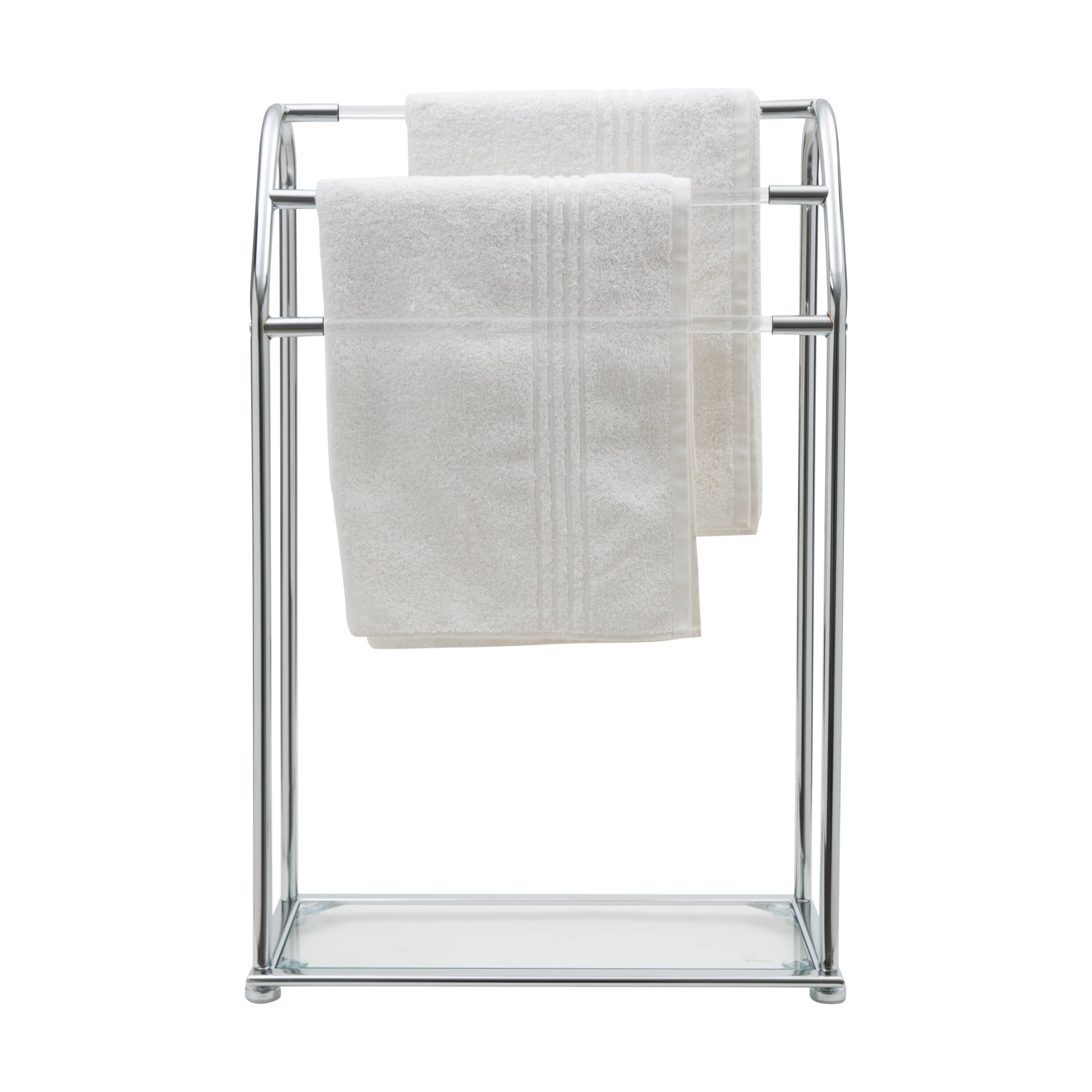 Organize It All Freestanding Acrylic Towel Rack