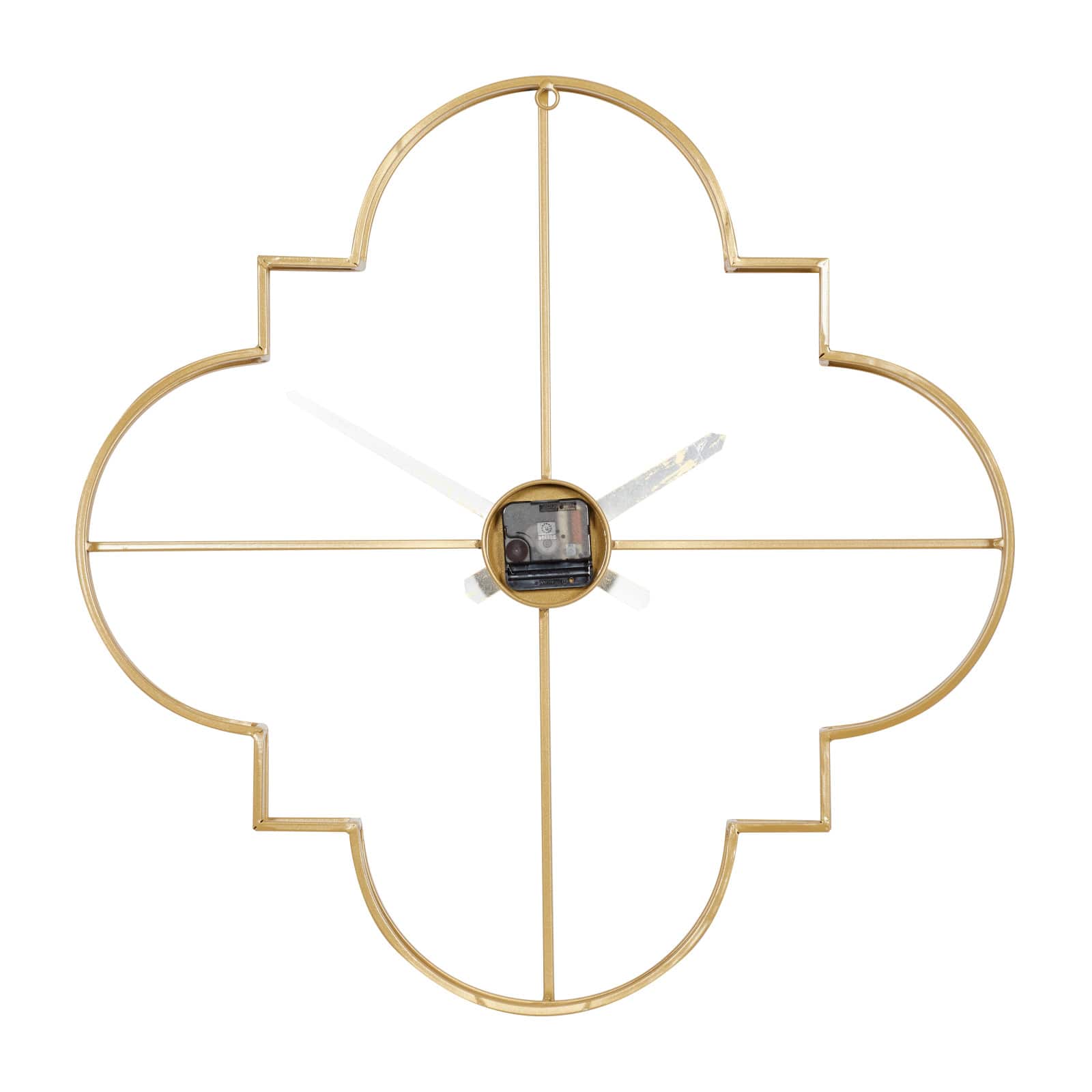 CosmoLiving by Cosmopolitan 24&#x22; Gold Metal Glam Wall Clock