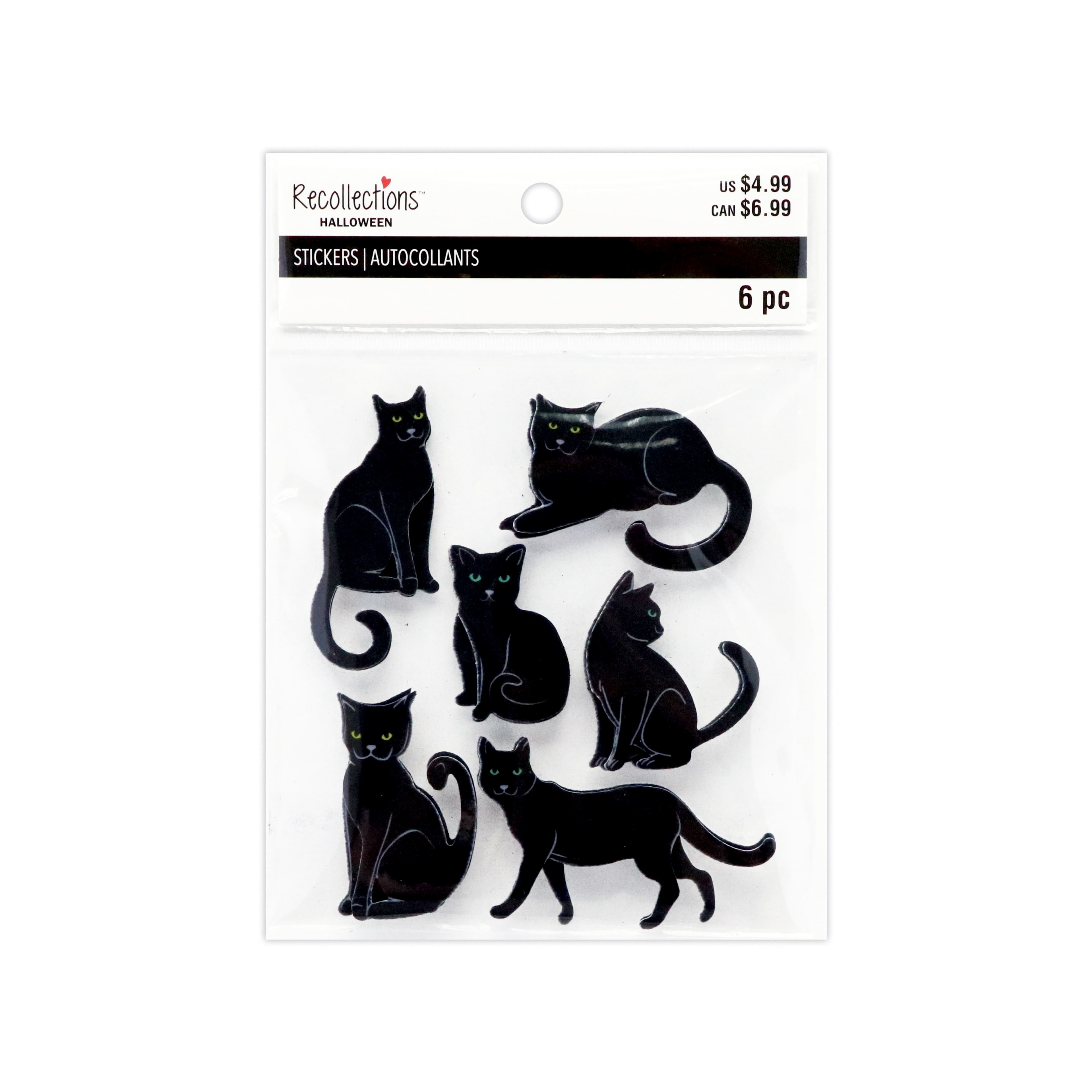 Felt Black Cat Stickers by Recollections&#x2122;
