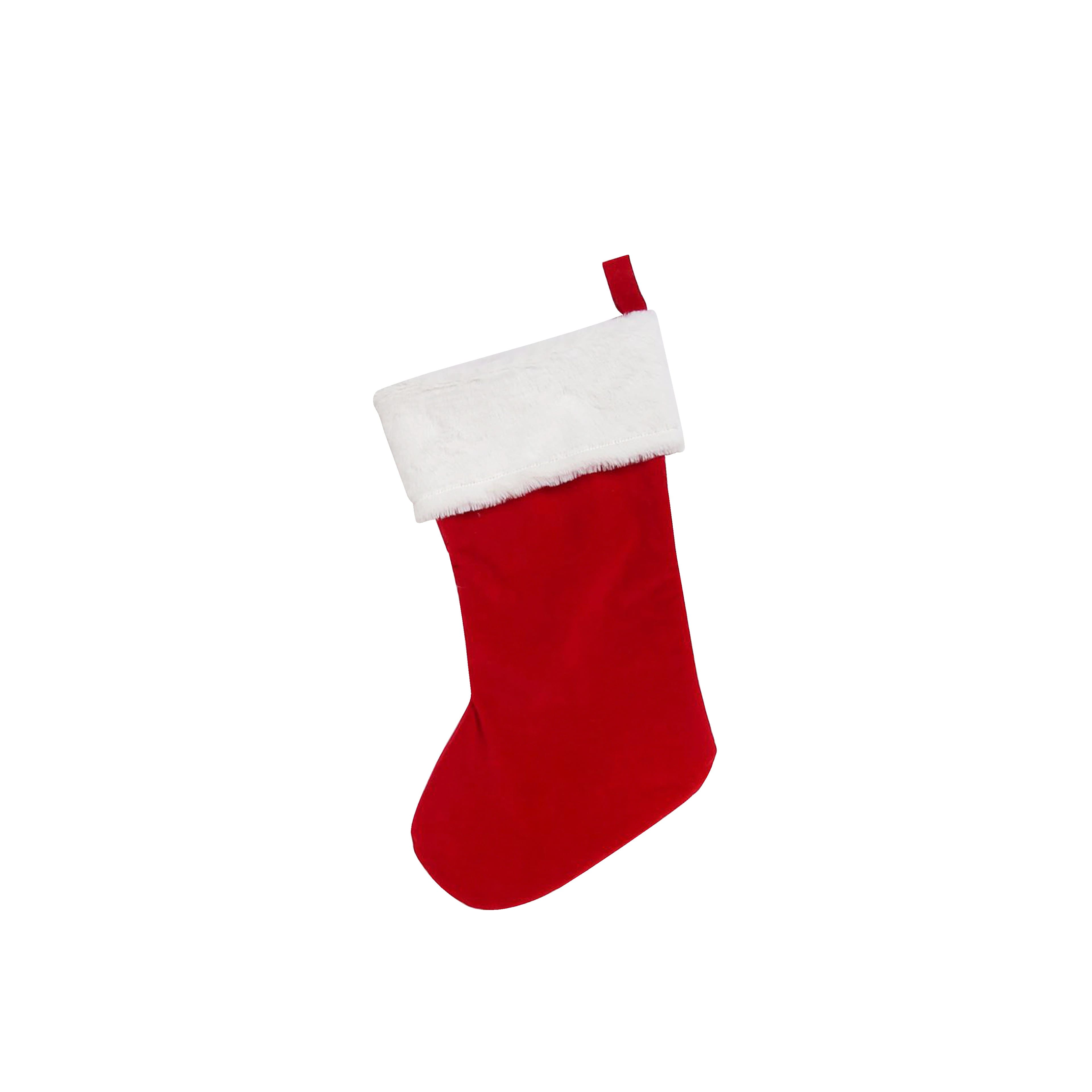 18&#x22; Classic Red with White Faux Fur Stocking by Ashland&#xAE;