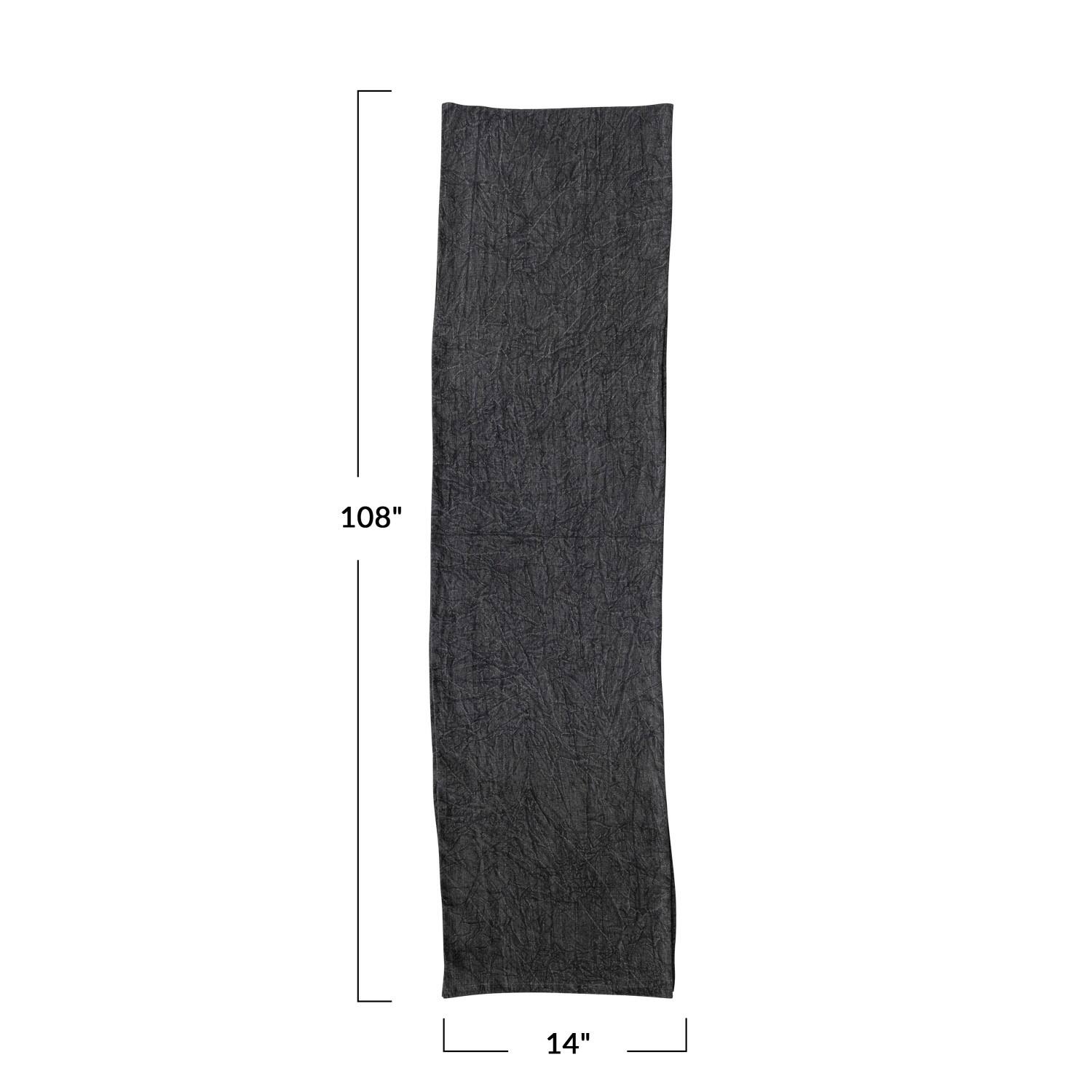 Hello Honey&#xAE; 108&#x22; Stonewashed Linen Table Runner