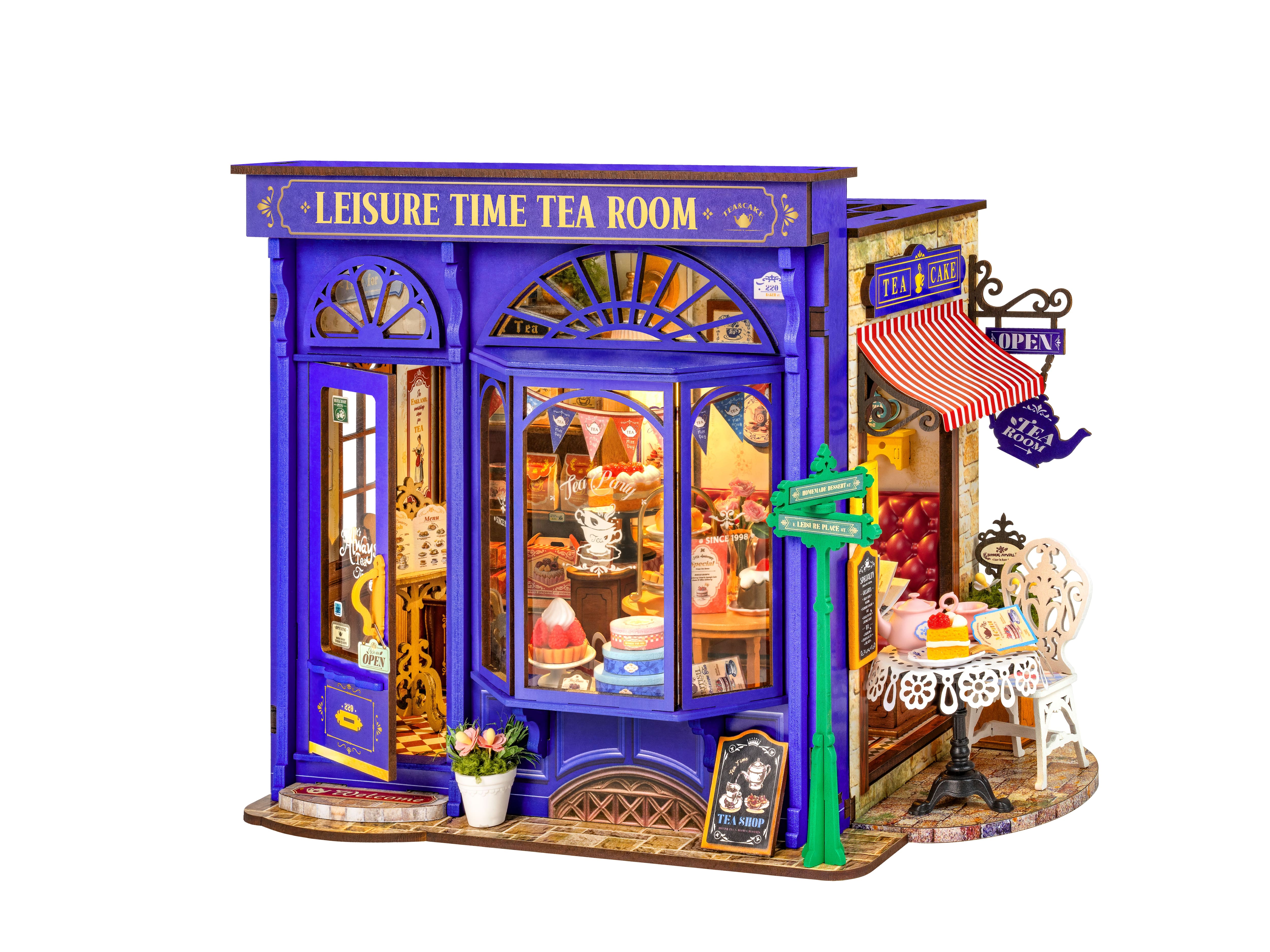 Rolife® Leisure Time Tea Room DIY Miniature House Kit