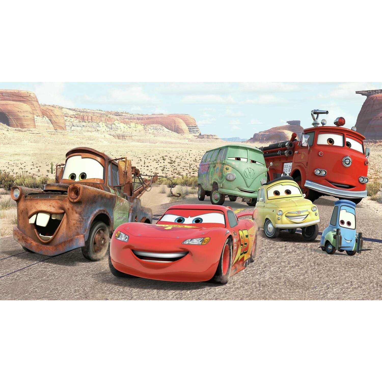 RoomMates Disney Pixar Cars Desert Spray & Stick Wall Mural