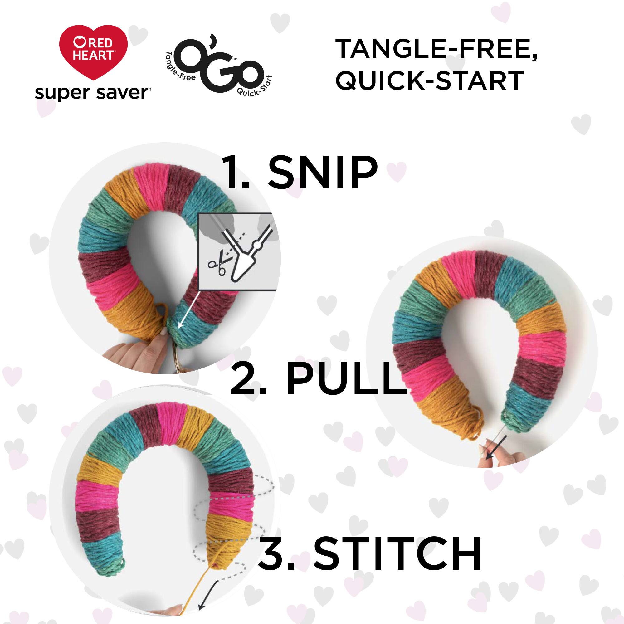 Red Heart&#xAE; Super Saver&#xAE; O&#x27;Go&#x2122; Stripes Yarn