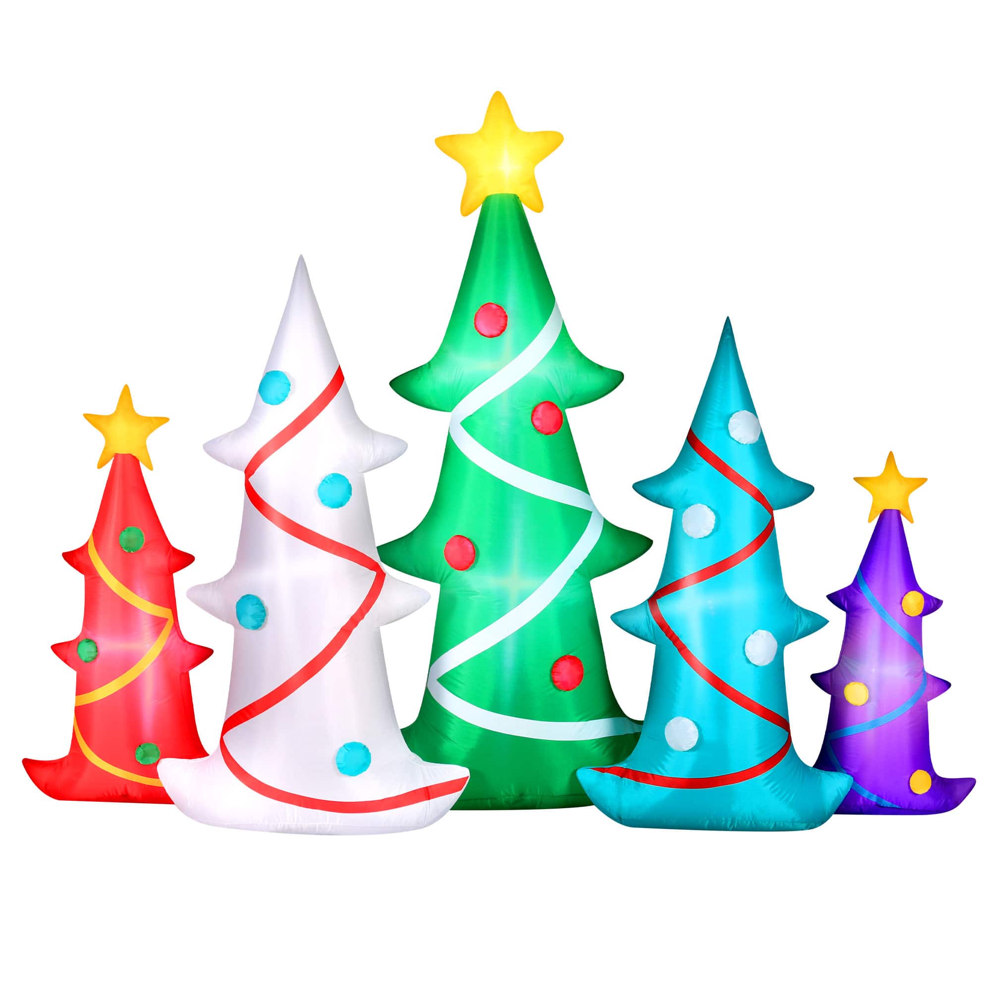 9ft. Airflowz Inflatable Colorful Christmas Trees