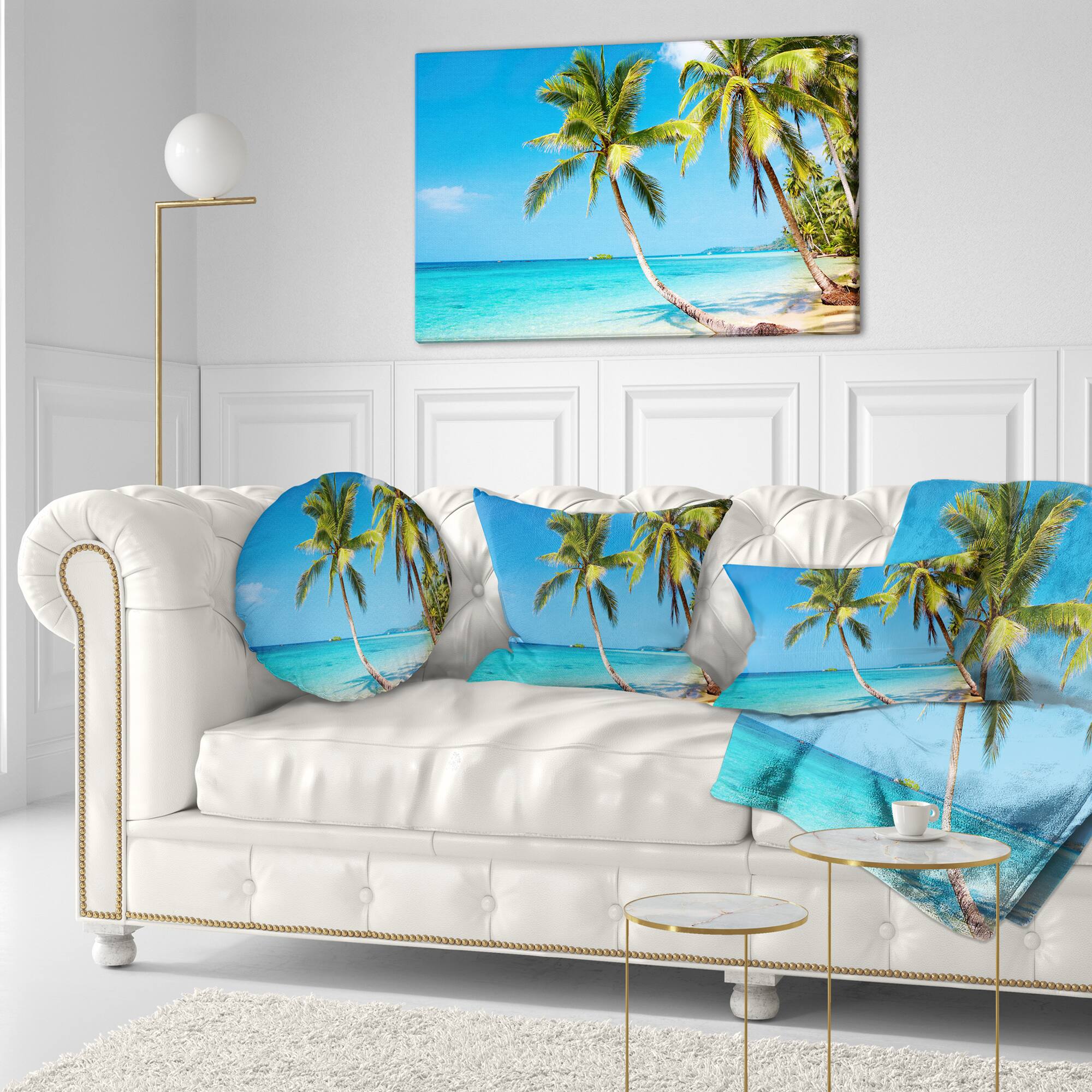 Designart - Tropical Beach - Photography Seascape Canvas Print