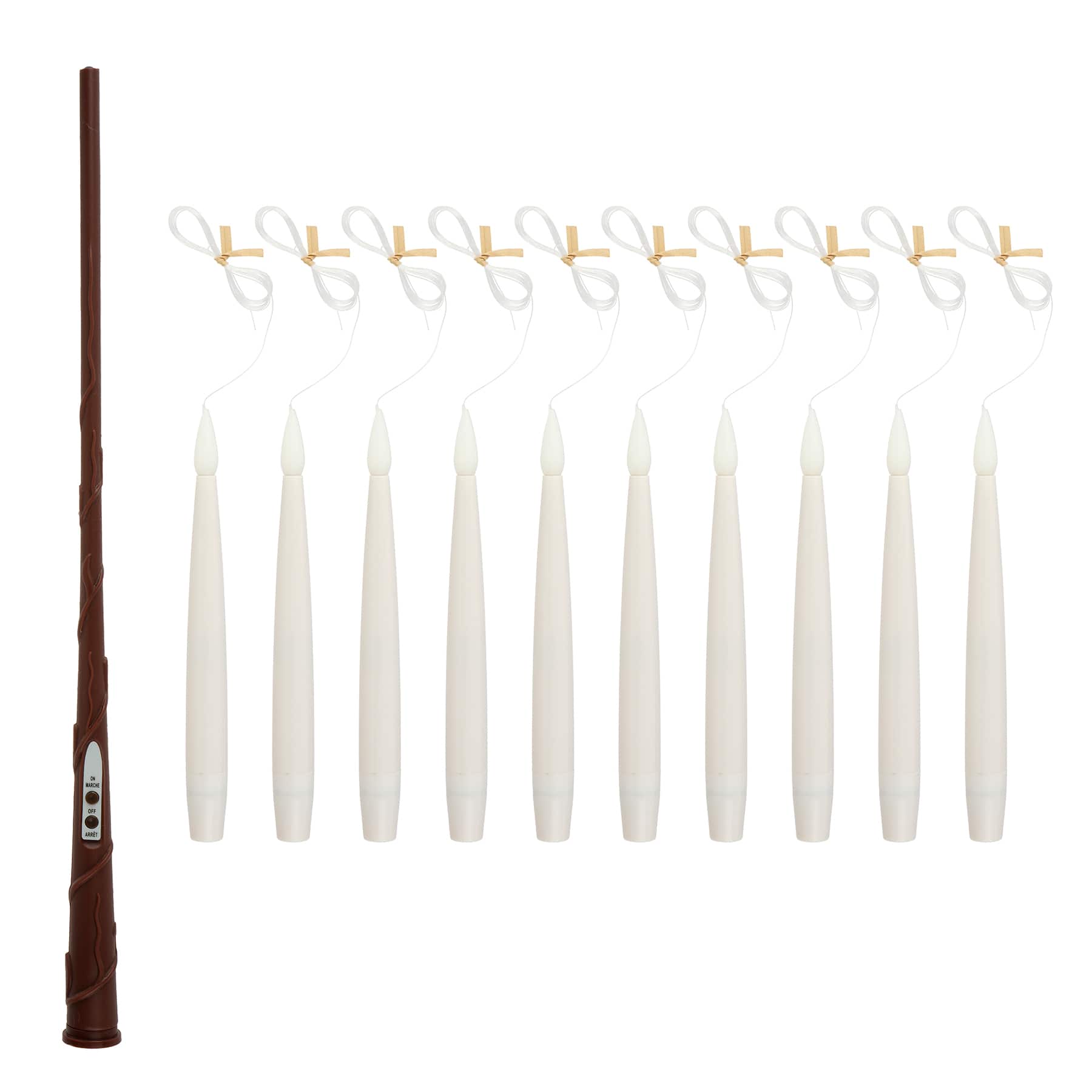 10ct. Colour Changing LED Hanging White Candles with Remote by Ashland®