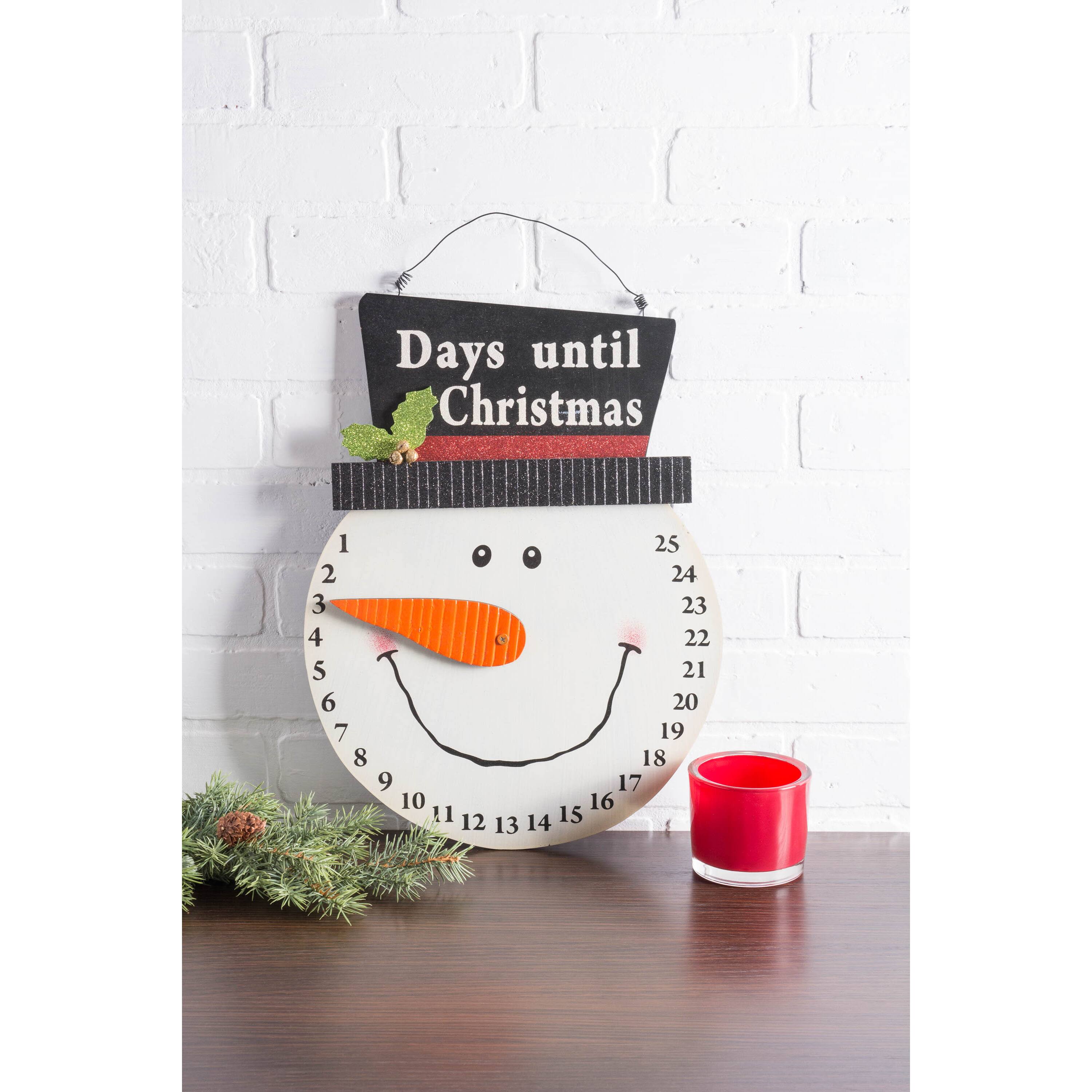 DII&#xAE; Snowman Days Til Christmas Hanging Sign