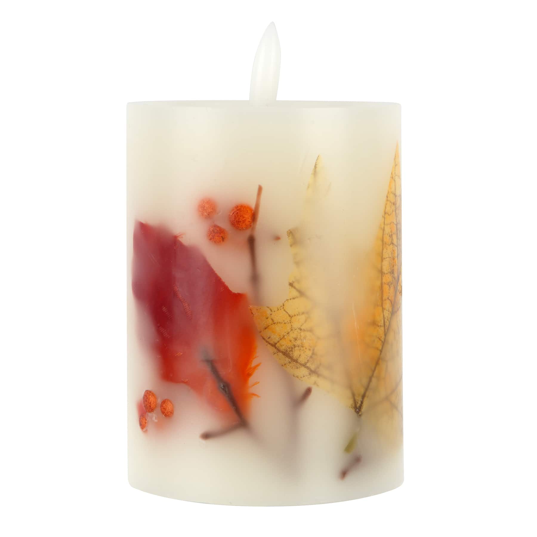 3&#x22; x 4&#x22; Maple Leaf LED Pillar Candle by Ashland&#xAE;
