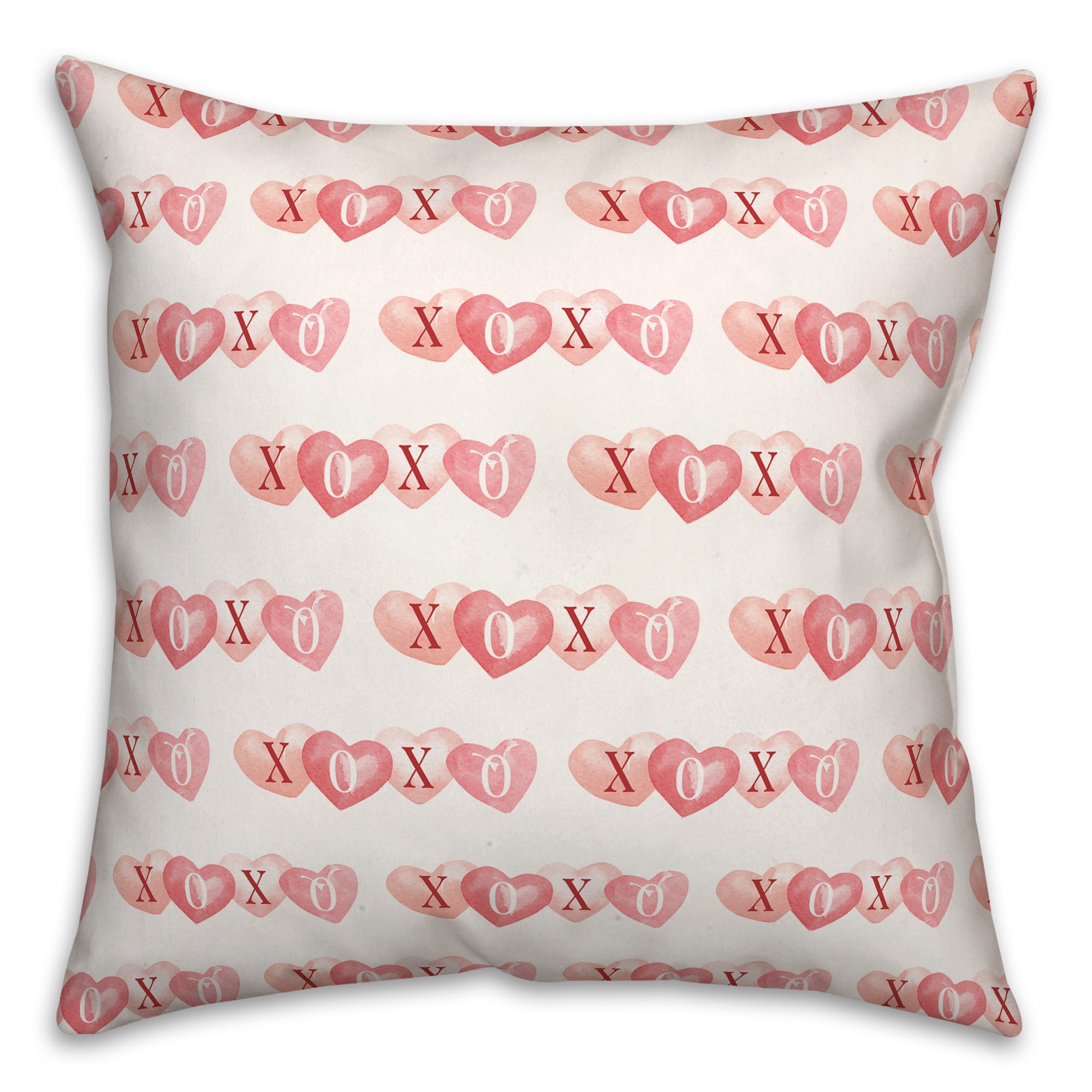 XOXO Hearts Pattern Throw Pillow Michaels