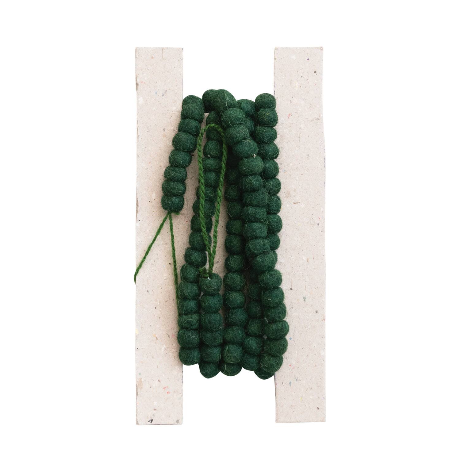 6ft. Wool Felt Ball Garland