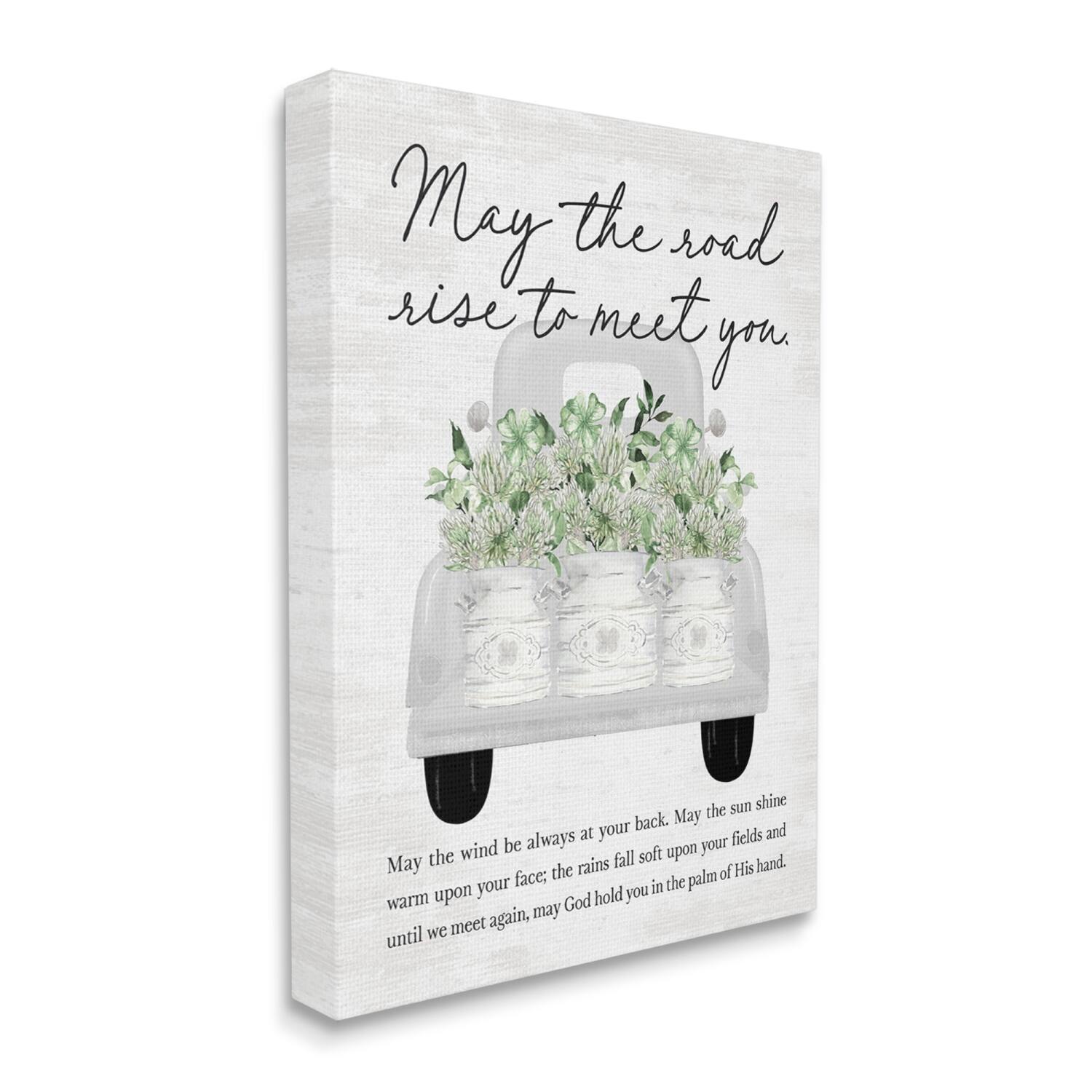 Stupell Industries Country Irish Proverb Canvas Wall Art