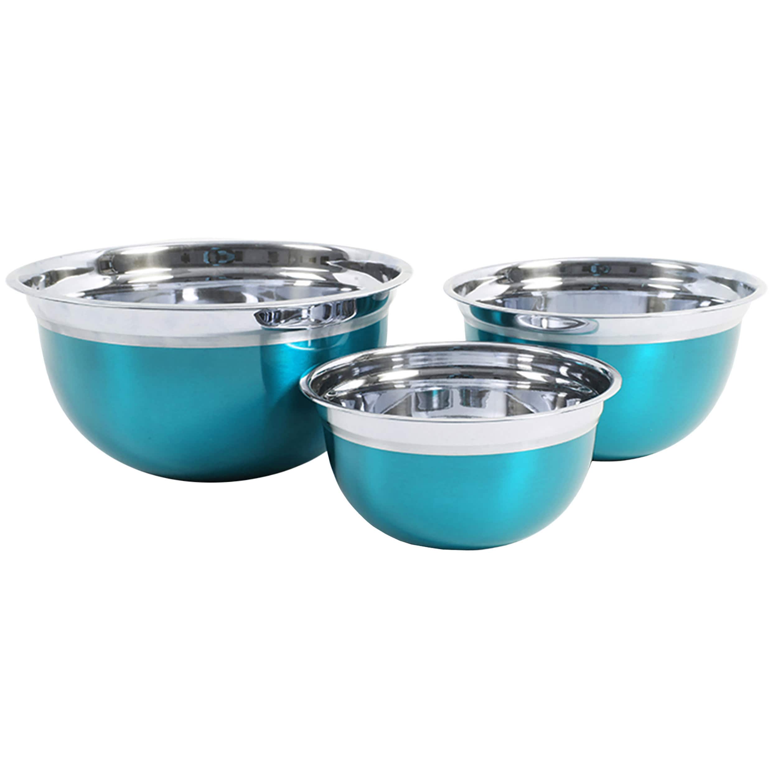 Oster Rosamond Turquoise Stainless Steel Mixing Bowl Set | Michaels