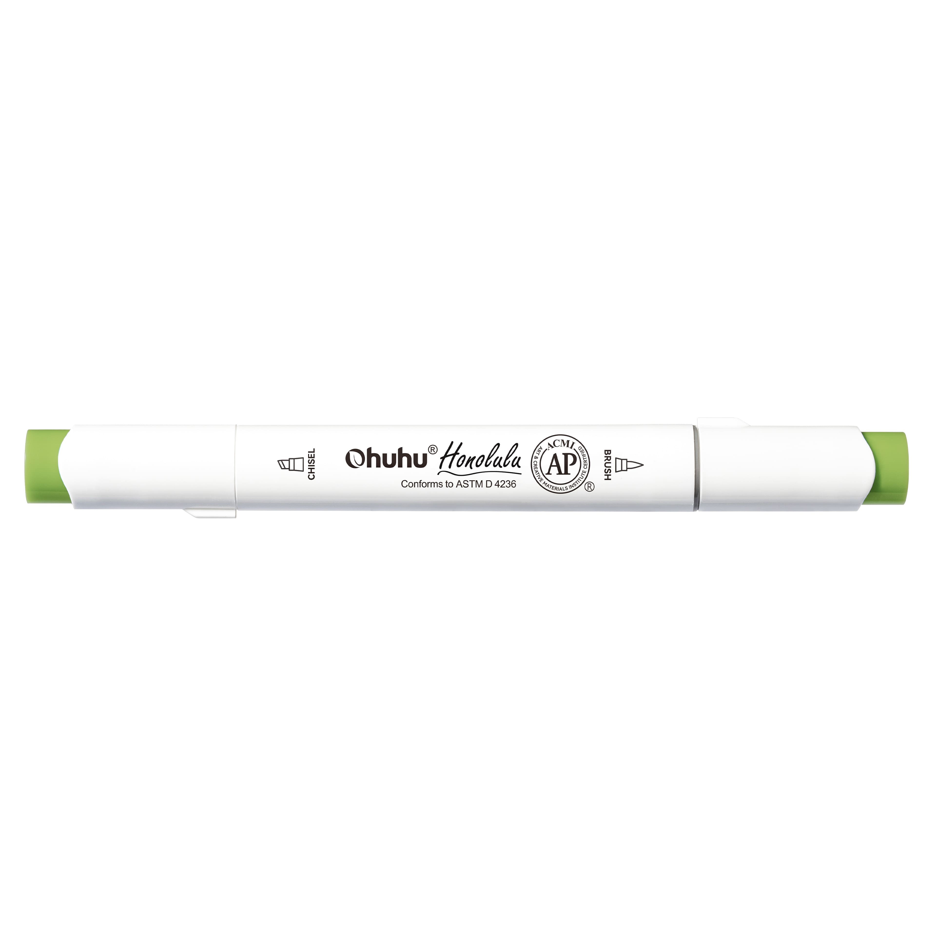 Ohuhu&#xAE; Honolulu Brush &#x26; Chisel Dual Tip Marker