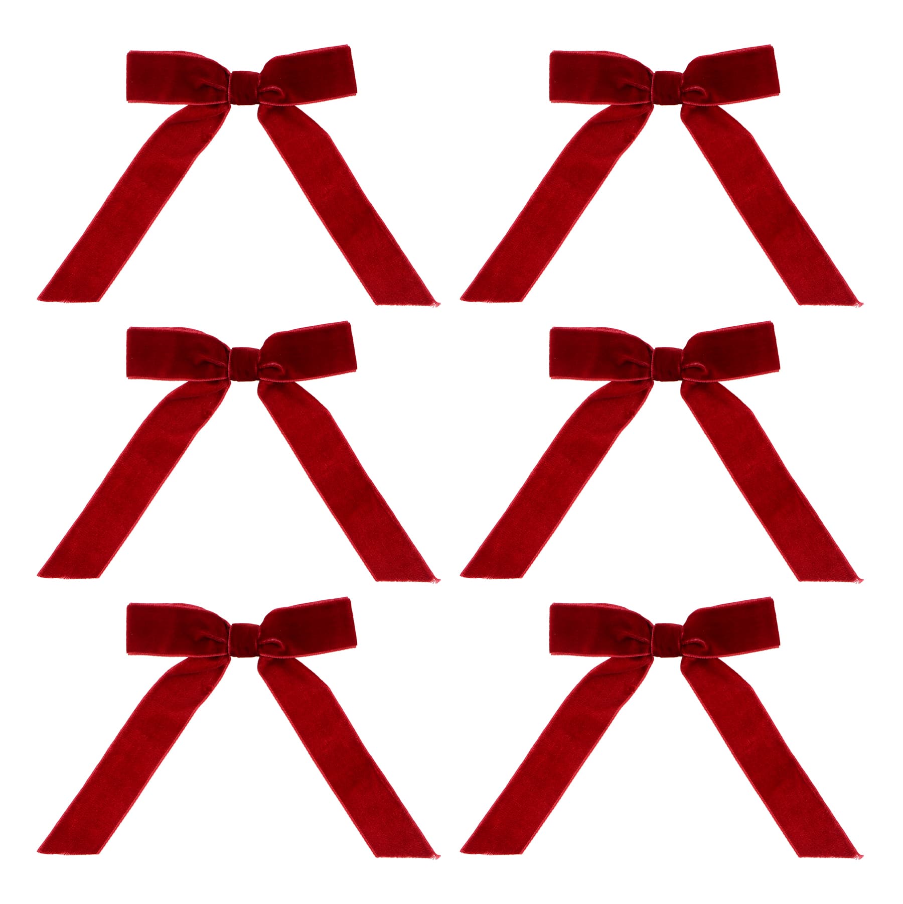 Boucles en velours pour sapin de 15,2 cm de Celebrate It, 6 unités