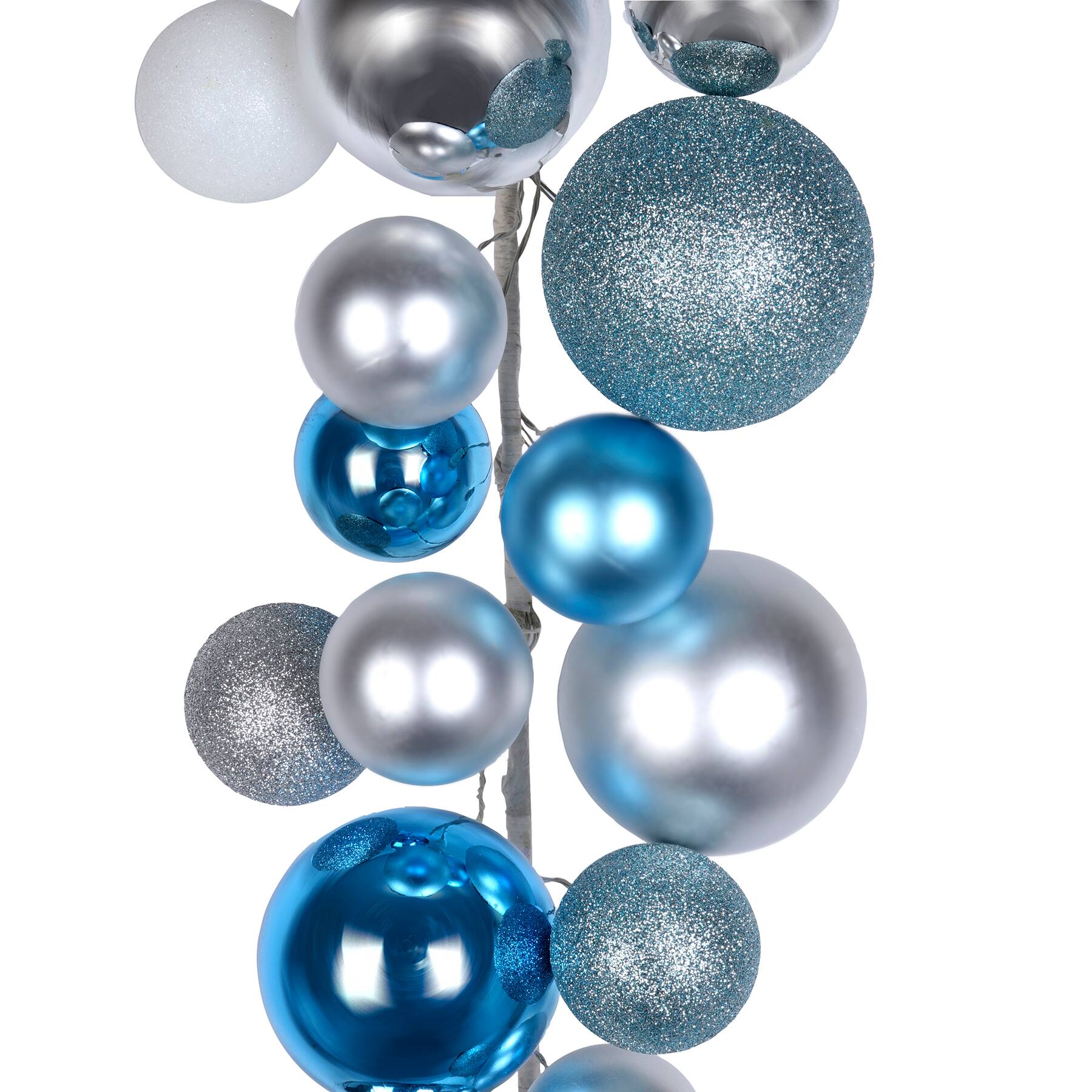 6ft. Blue & Silver Ball Ornament Garland by Ashland® Decor Garlands Michaels