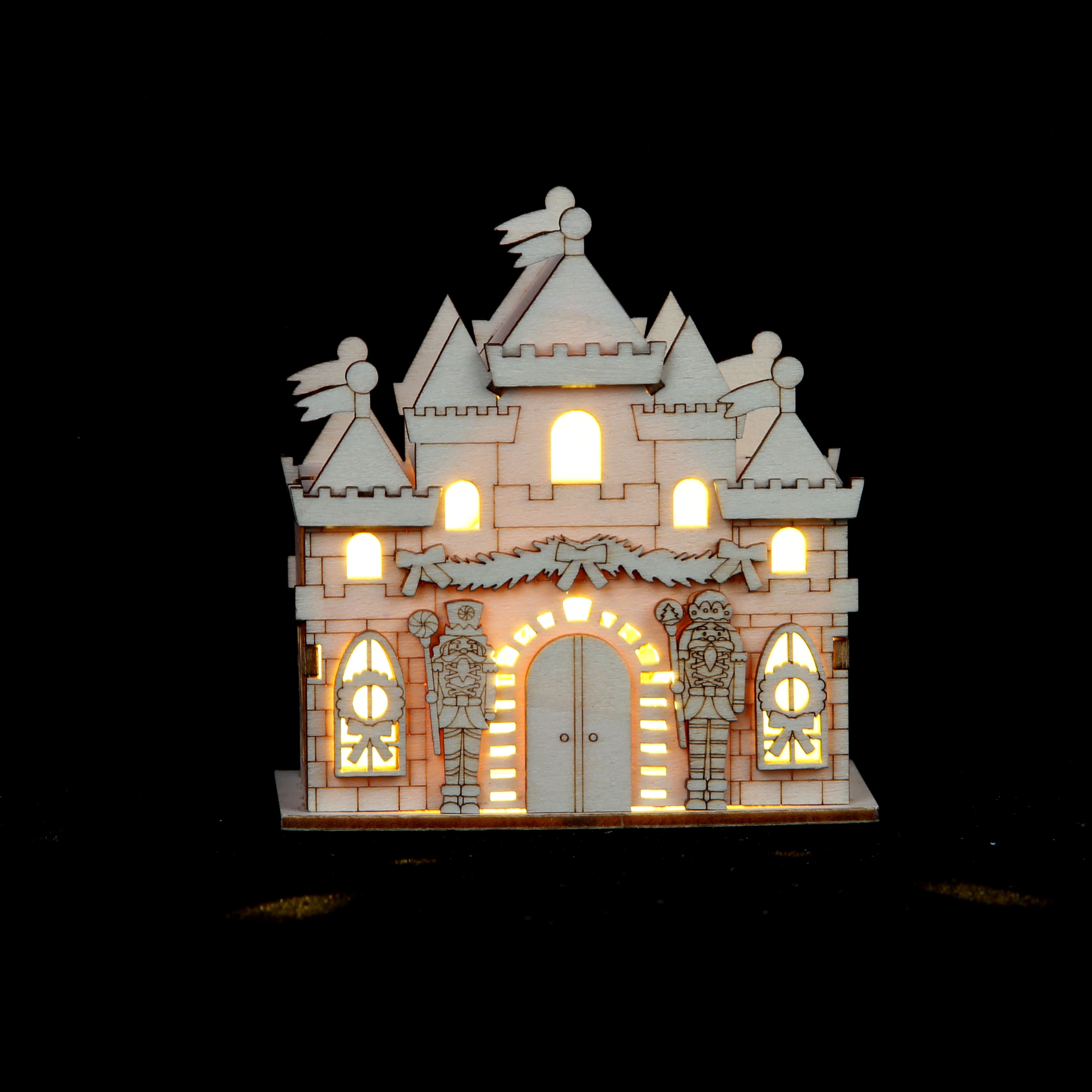 DIY LED Wood Village Castle by Make Market&#xAE;