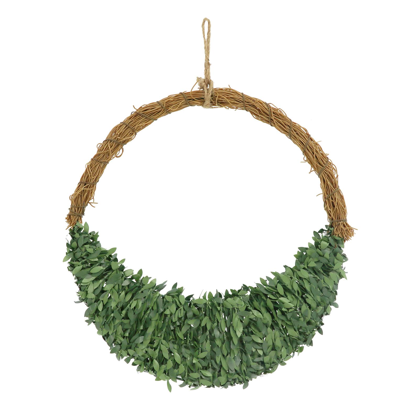 11&#x22; Half Wreath Boxwood Form by Ashland&#xAE;