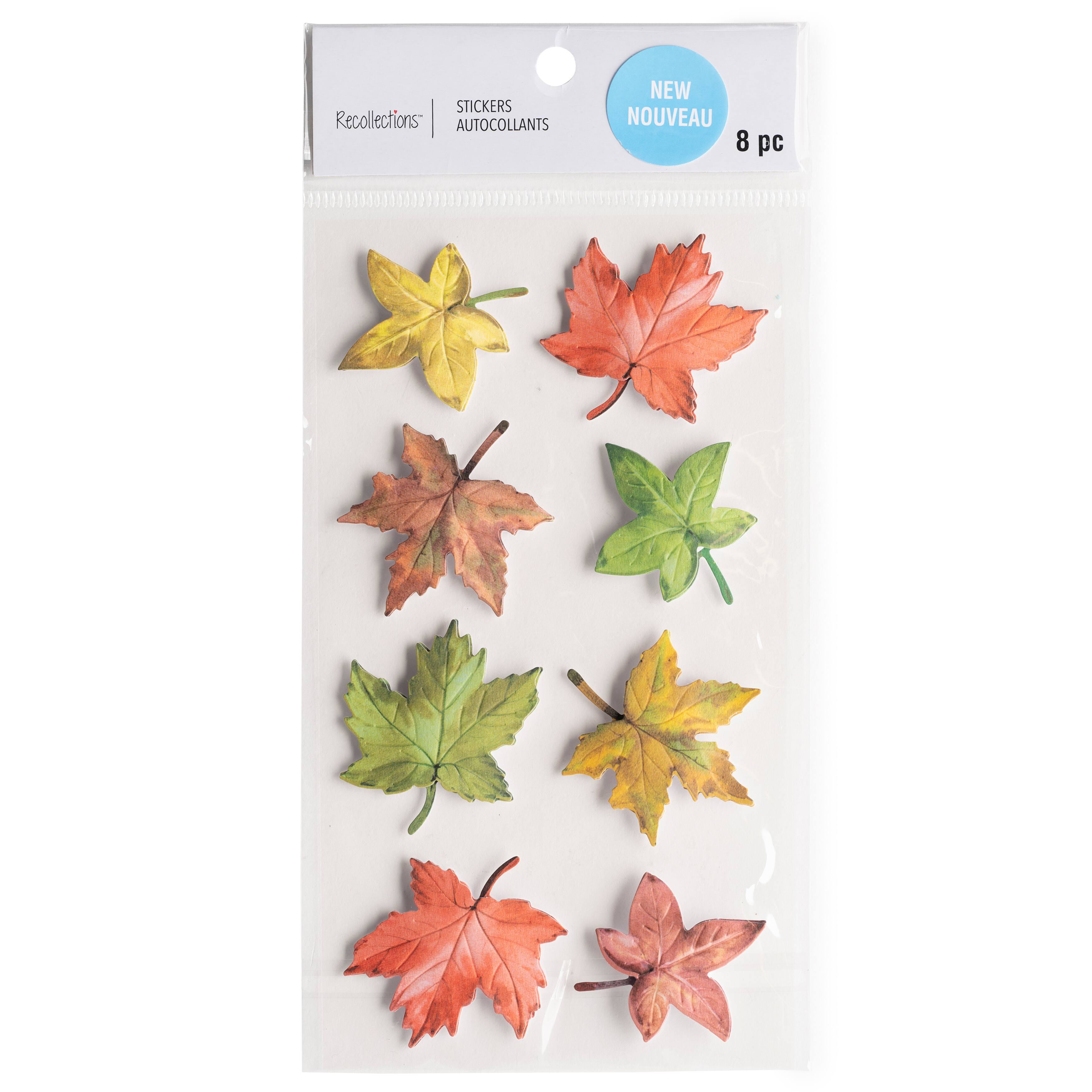 12 Packs: 8 ct. (96 total) Maple Leaves Stickers by Recollections&#x2122;
