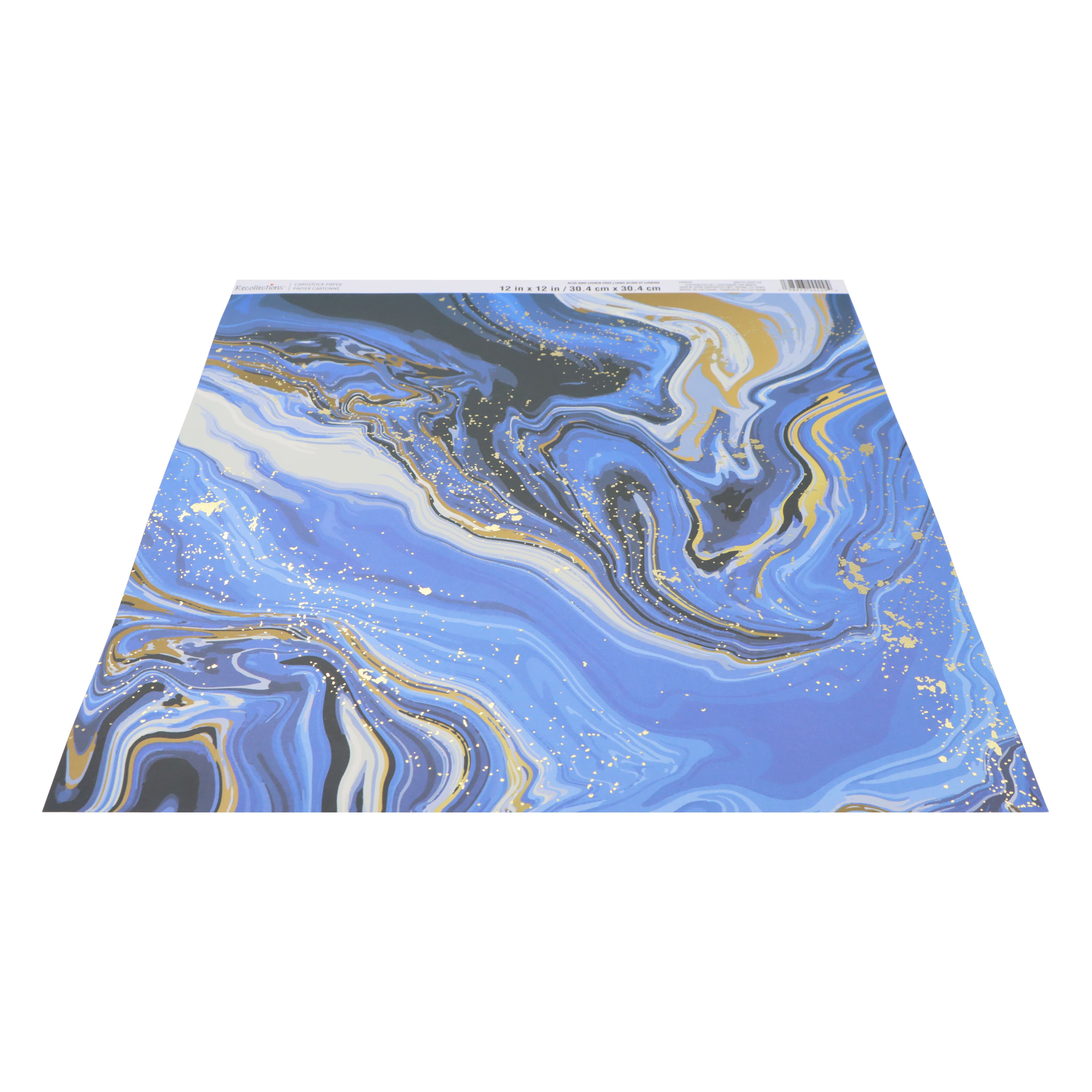 12" x 12" Blue Marble Cardstock Paper by Recollections™