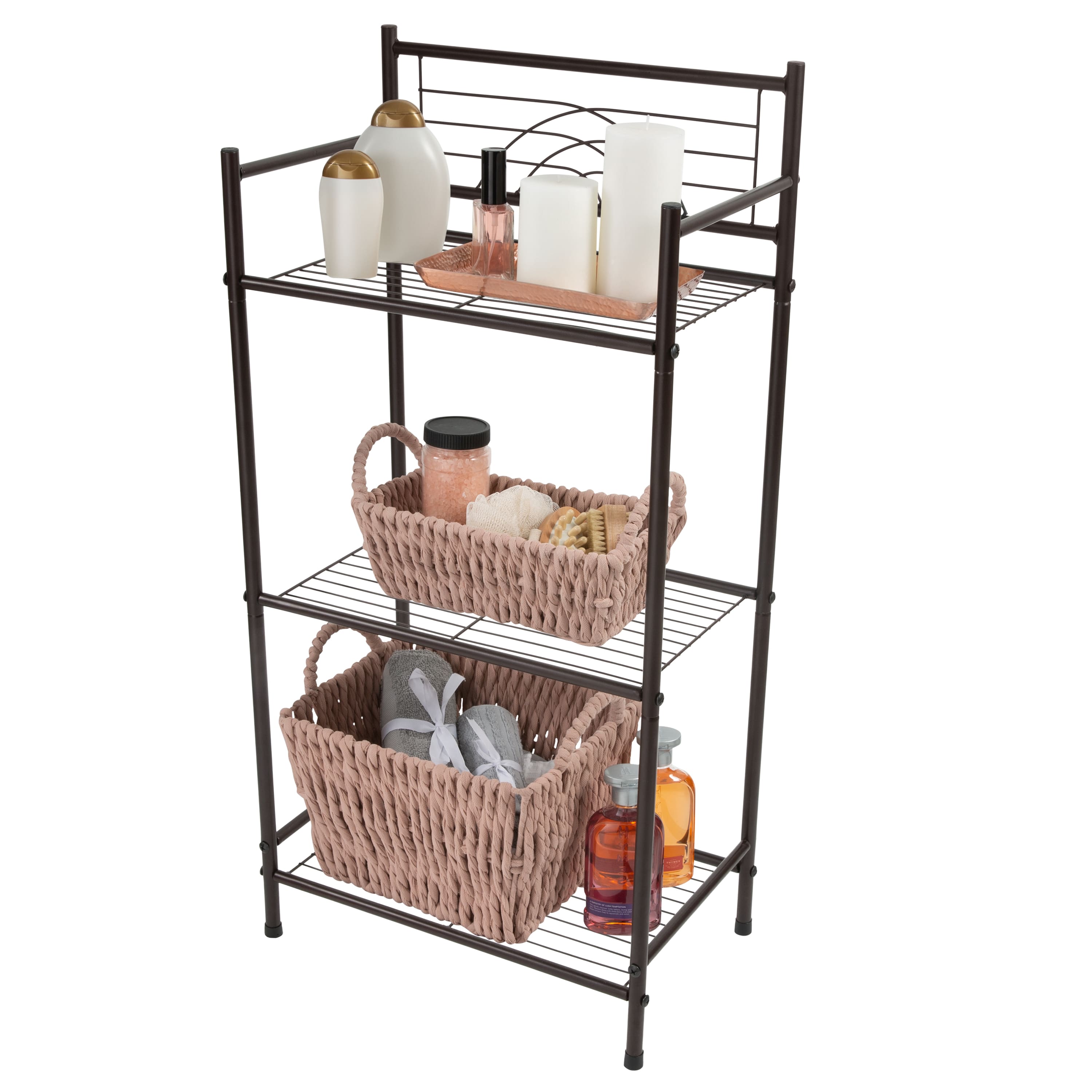 Bath Bliss Oil-Rubbed Bronze 3-Tier Storage Shelf