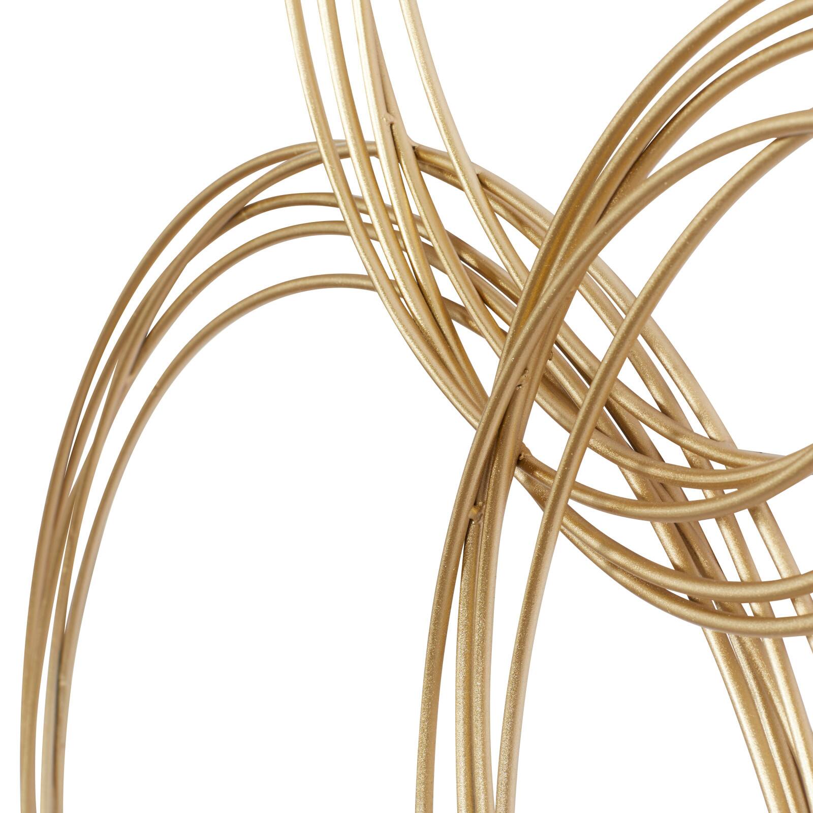 CosmoLiving by Cosmopolitan Gold Metal Wall Décor