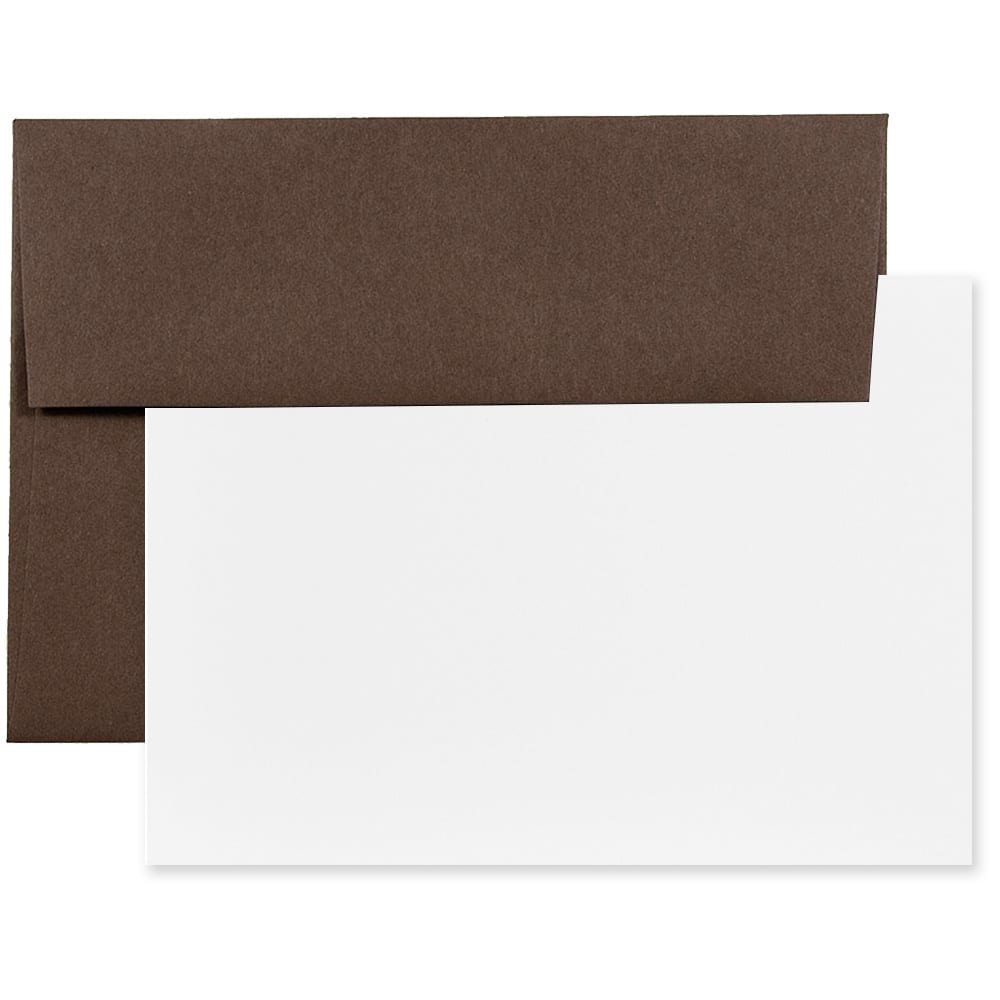 JAM Paper 3.62" x 5.12" Blank Greeting Cards Set with Envelopes, 25ct.