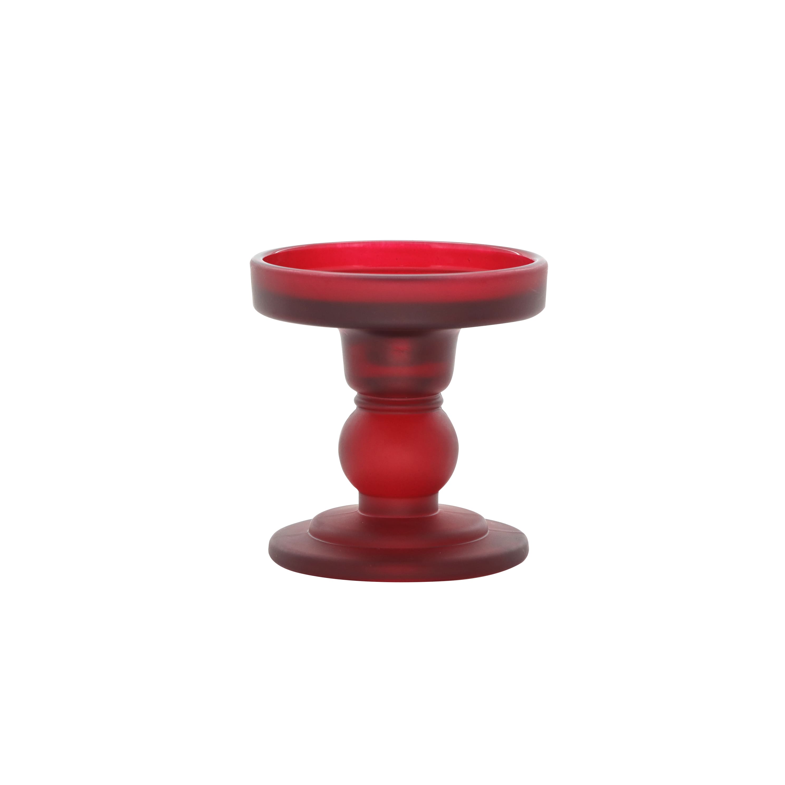 Small Red Glass Candle Holder by Ashland&#xAE;