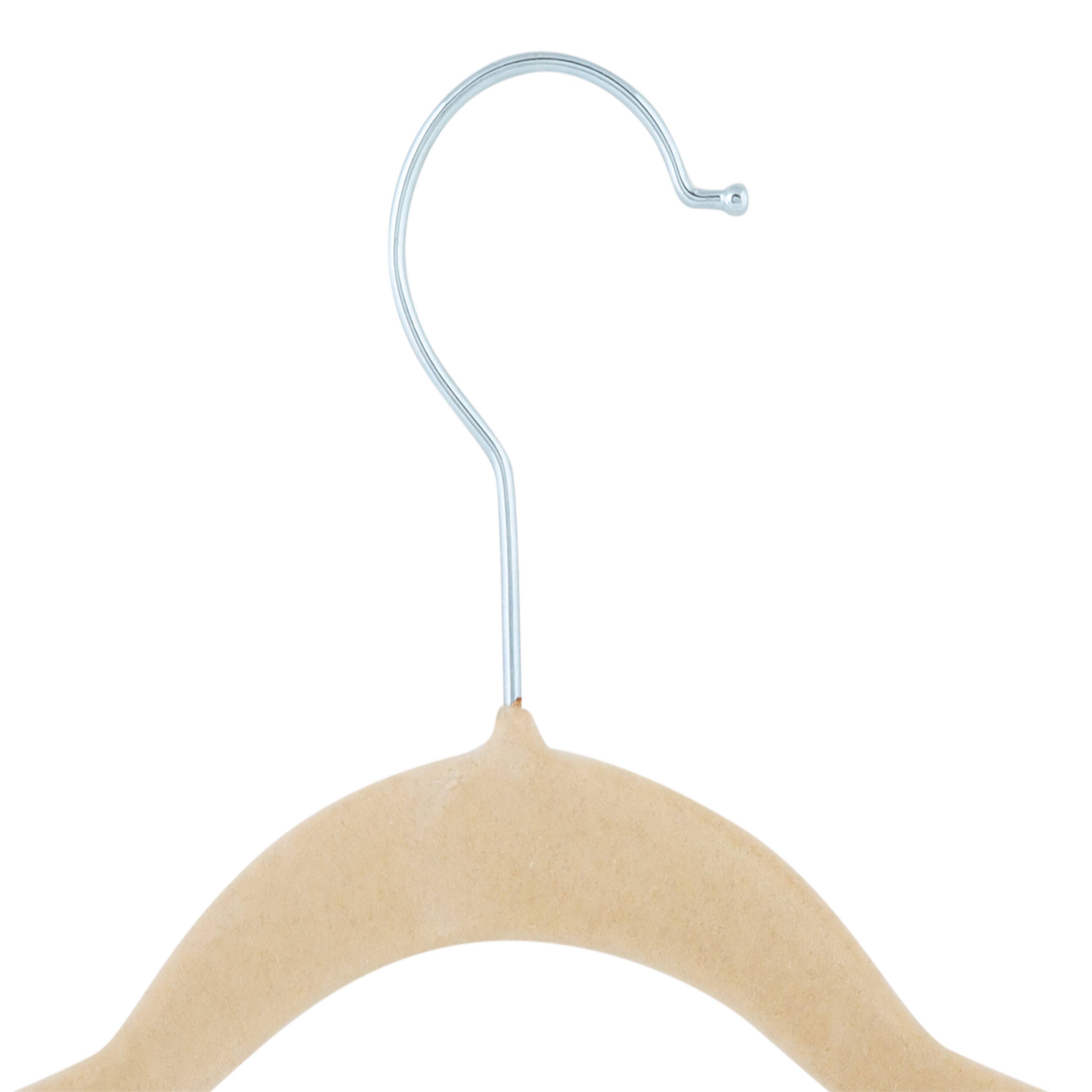 Simplify Ivory Children&#x27;s Velvet Hangers, 6ct.
