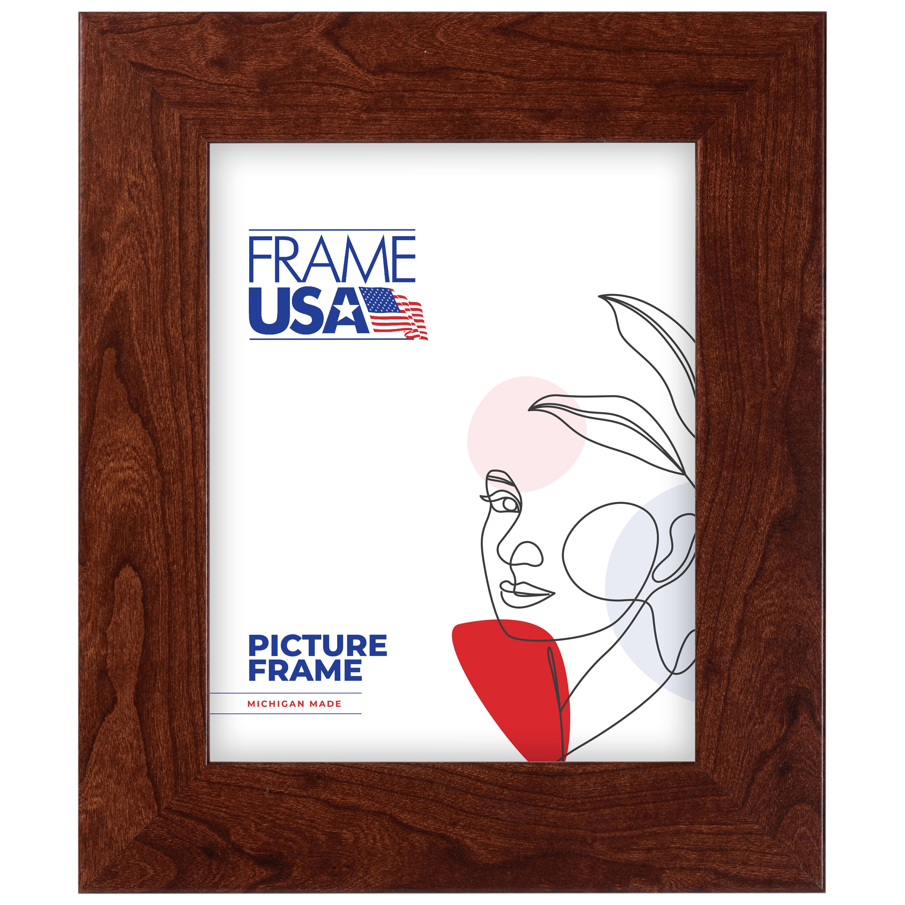 Frame USA Corporate Wide Canadian Walnut Single Image Picture Frame