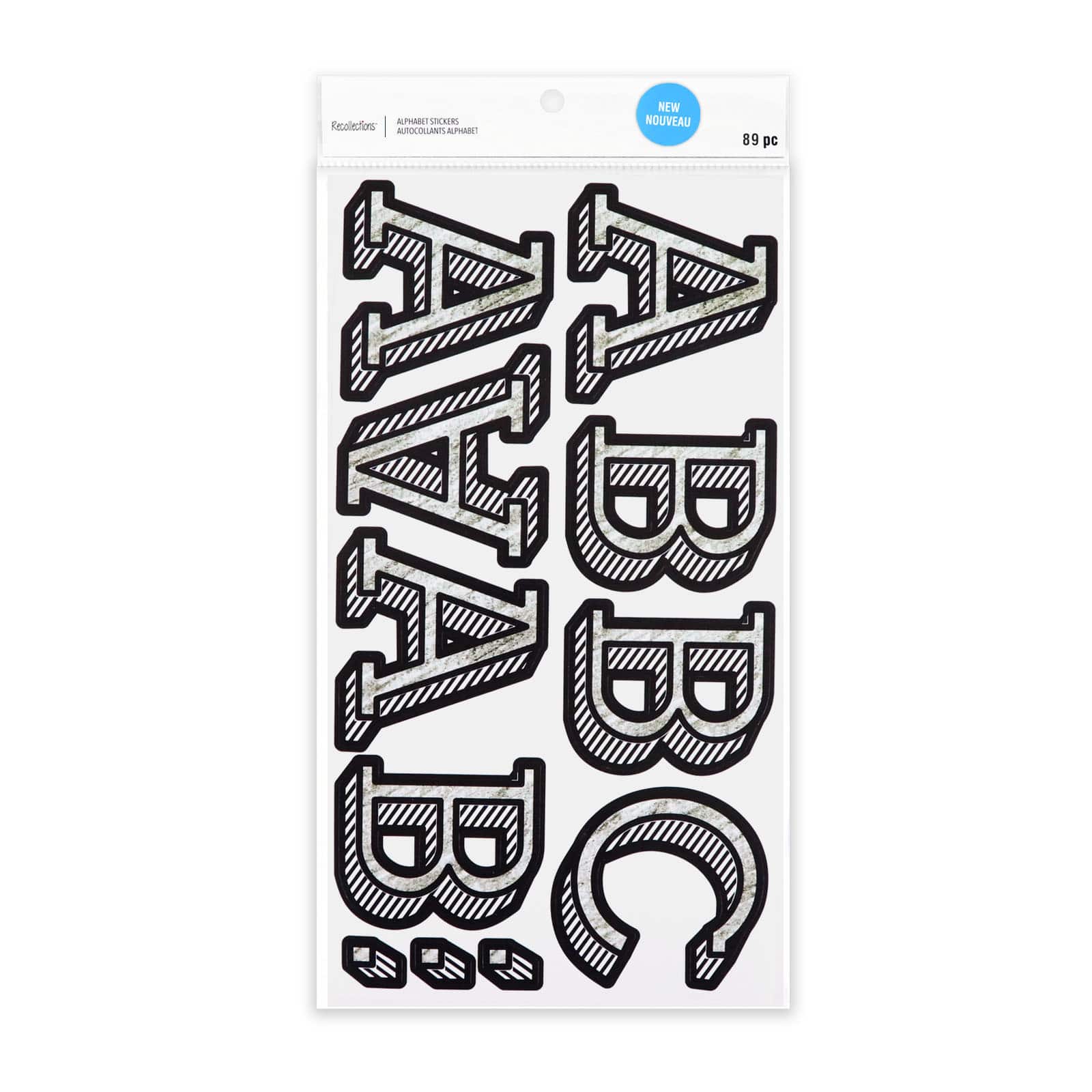 12 Pack: Shadow Alphabet Stickers by Recollections™