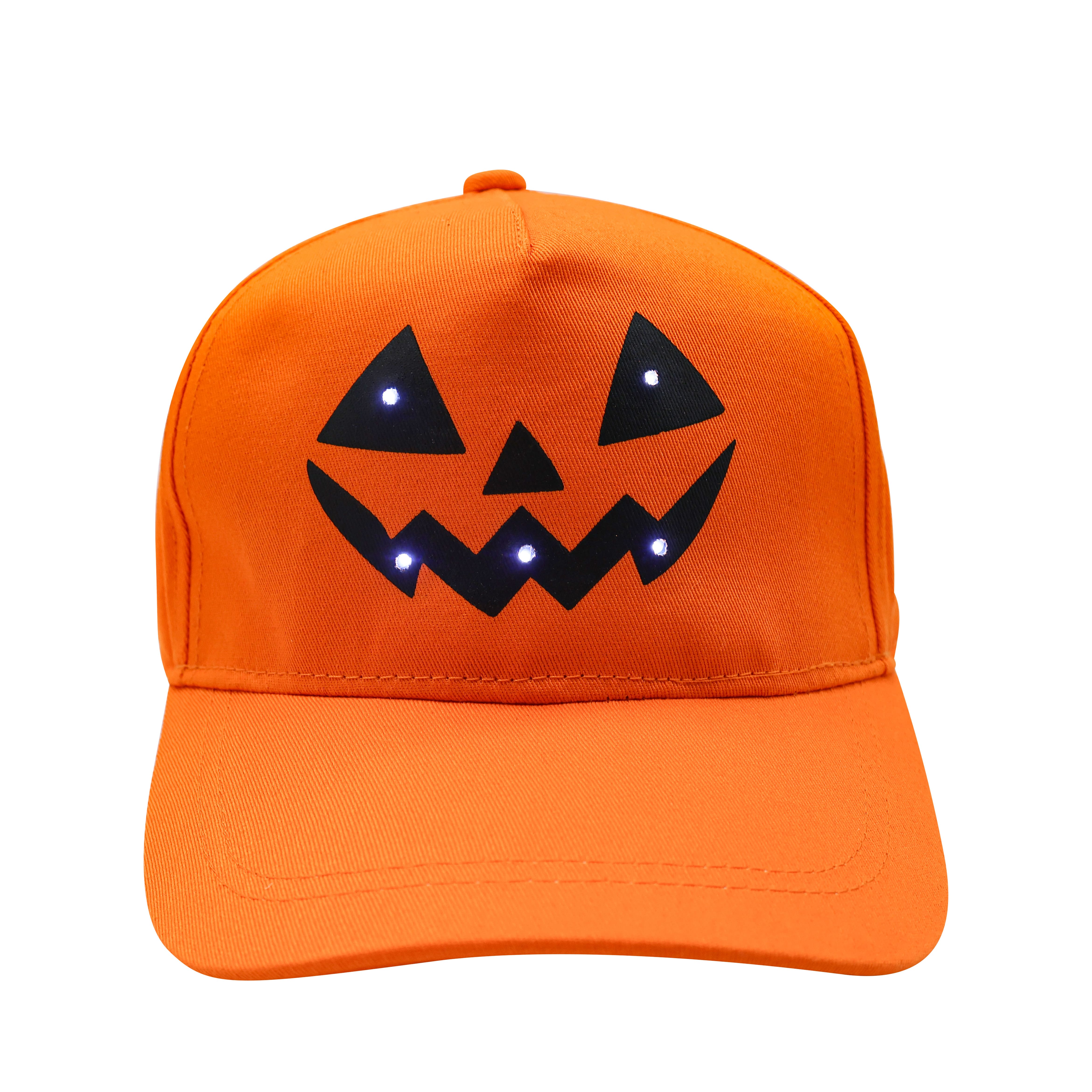 Orange Jack-o&#x27;-Lantern Light Up Hat by Creatology&#x2122;