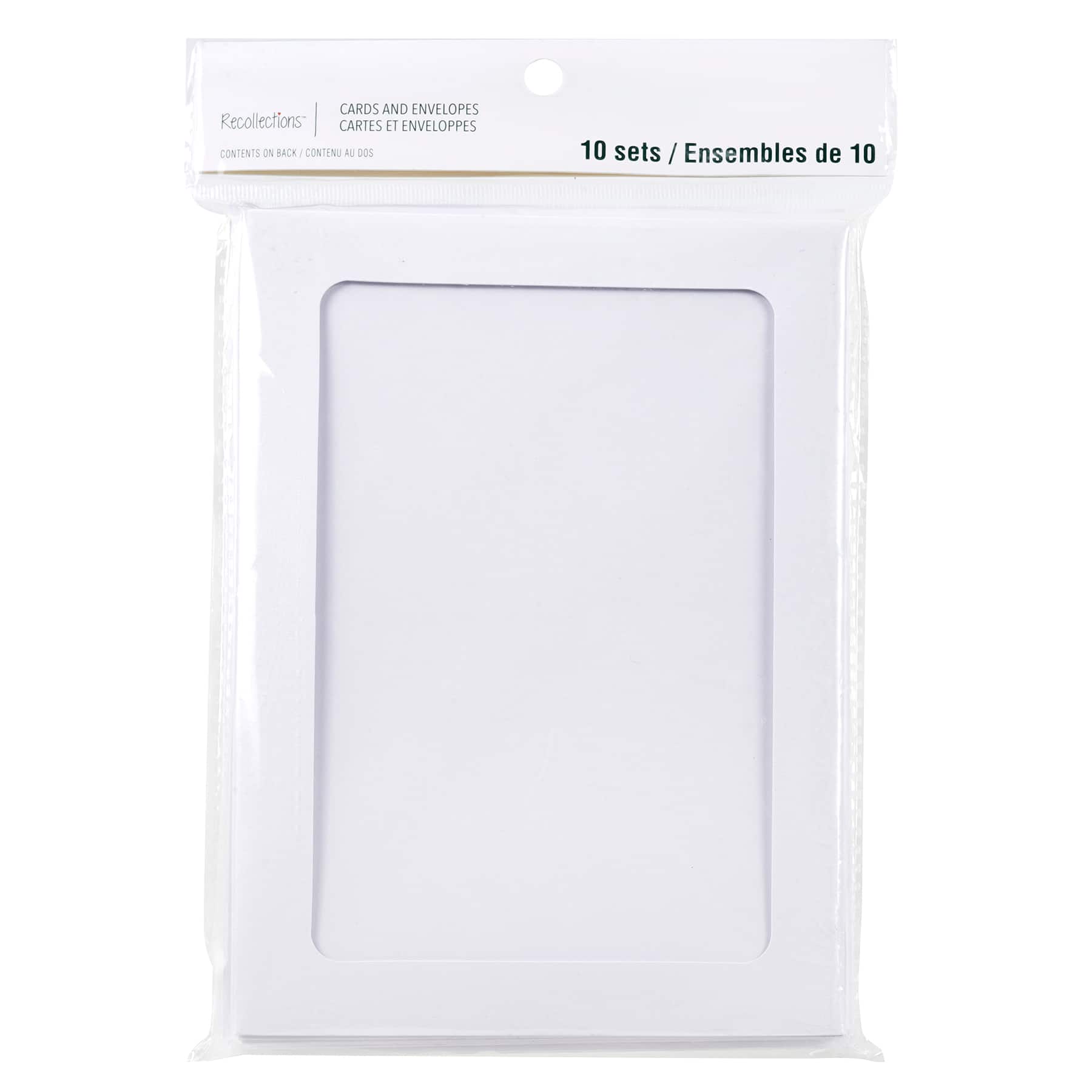 12 Packs: 10 ct. (120 total) 5" x 7" White Frame Cards & Envelopes by Recollections™