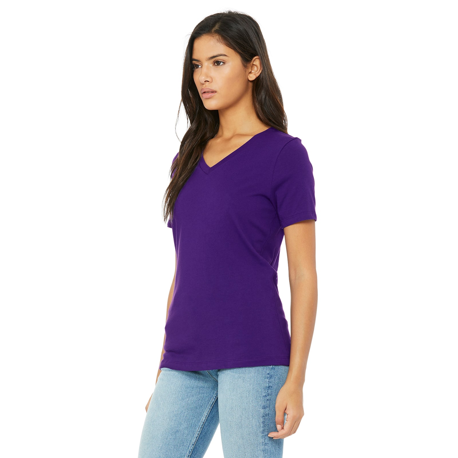 6 Pack: BELLA+CANVAS® Short Sleeve Women's V-Neck T-Shirt