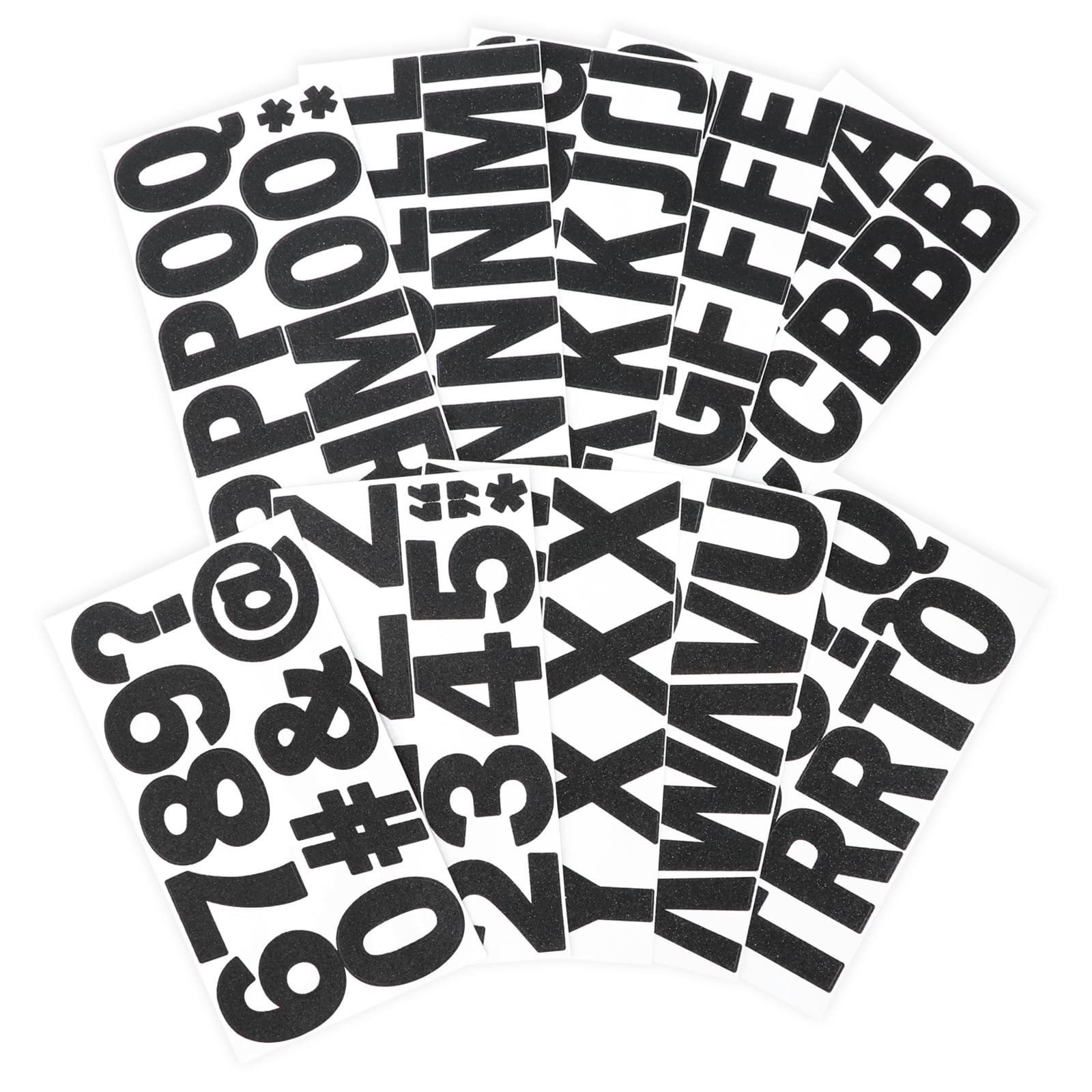 12 Pack: Black Glitter Alphabet Stickers by Recollections™