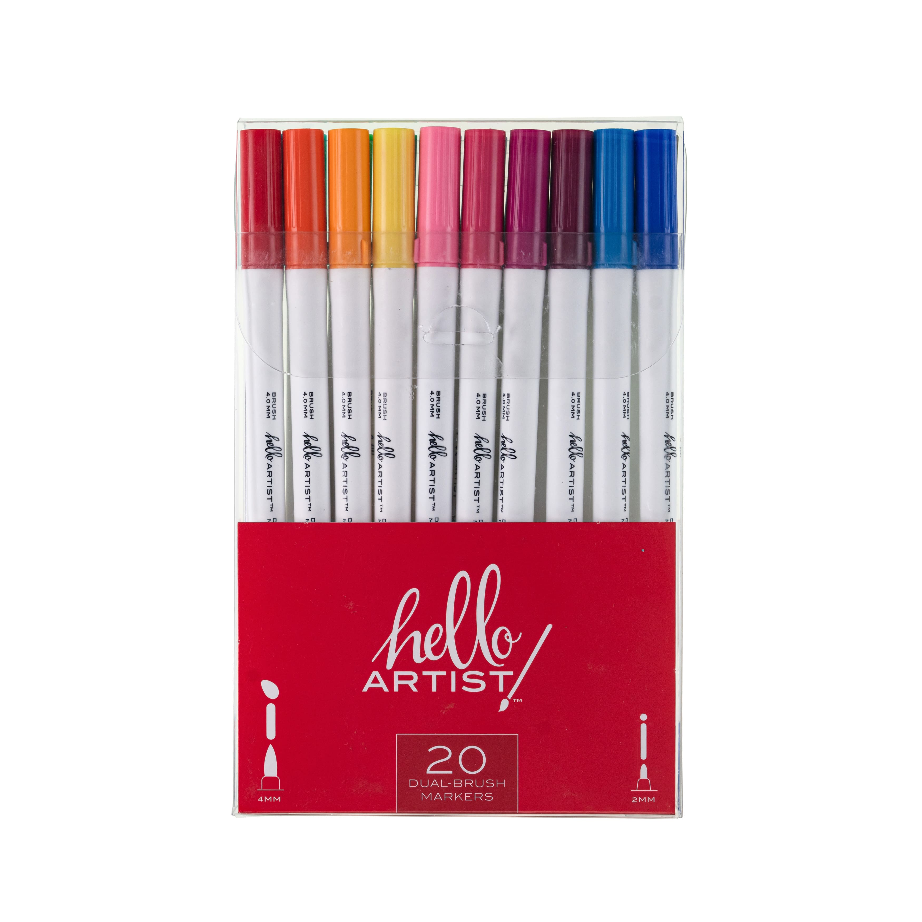 Hello, Artist!&#x2122; 20-Piece Dual Brush Marker Set