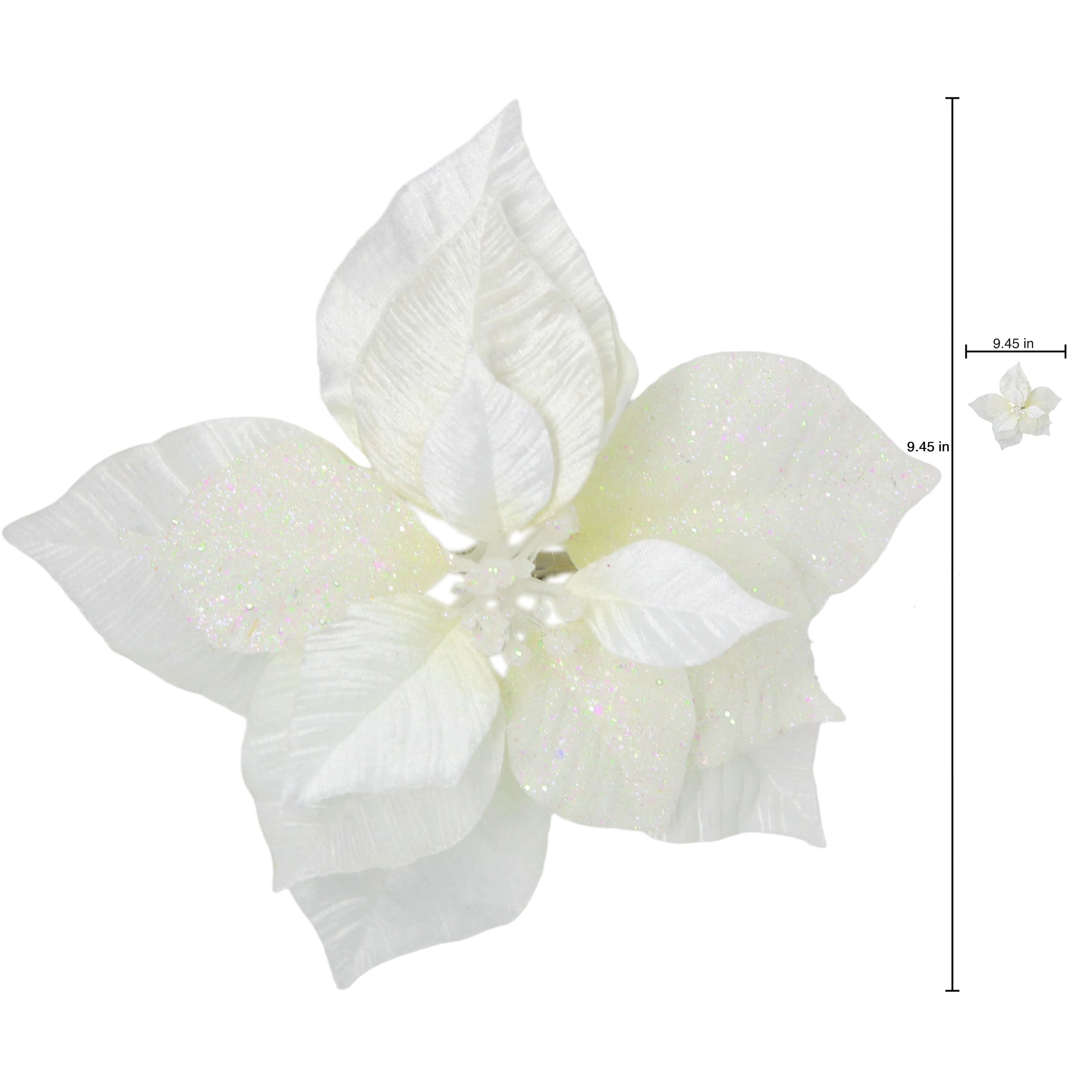 9.5&#x22; Poinsettia Clip Floral Accent by Ashland&#xAE;