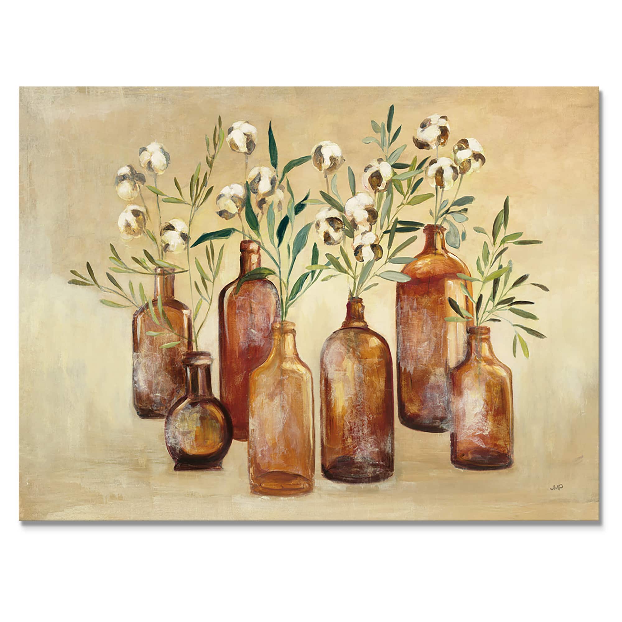 Designart - RW Cotton Still Life I - Cottage Canvas Wall Art