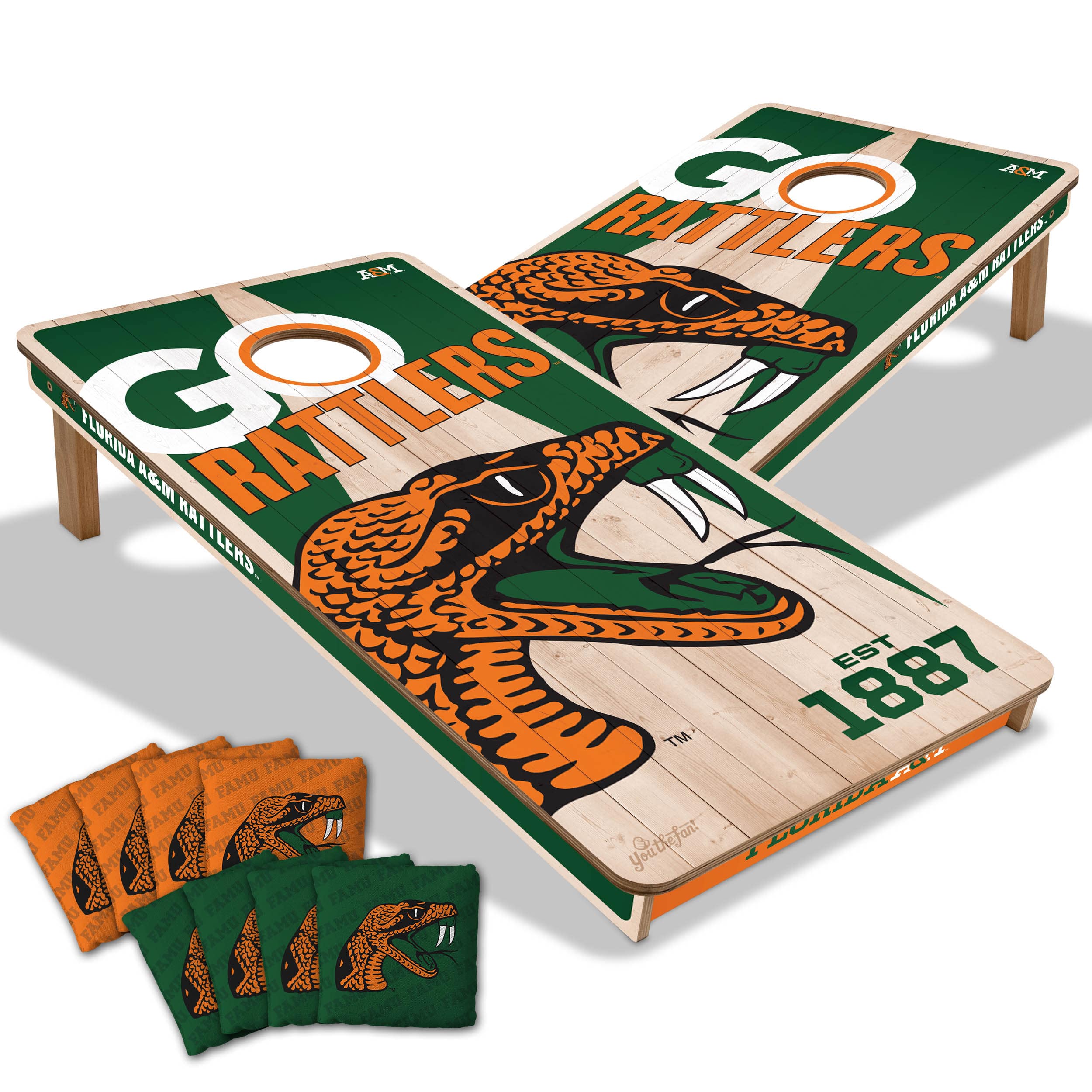 NCAA 2Ft x 4Ft Cornhole Game By Youthefan in Florida A&m Rattlers | 2ft x 4ft | Michaels&reg;