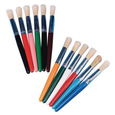 Chalk Furniture Paint Brushes for Furniture Painting, Milk Paint, Wax,  Stencil Brushes, Home Furniture Paint - 2 Piece Round Chalked Paint Brushes  Set
