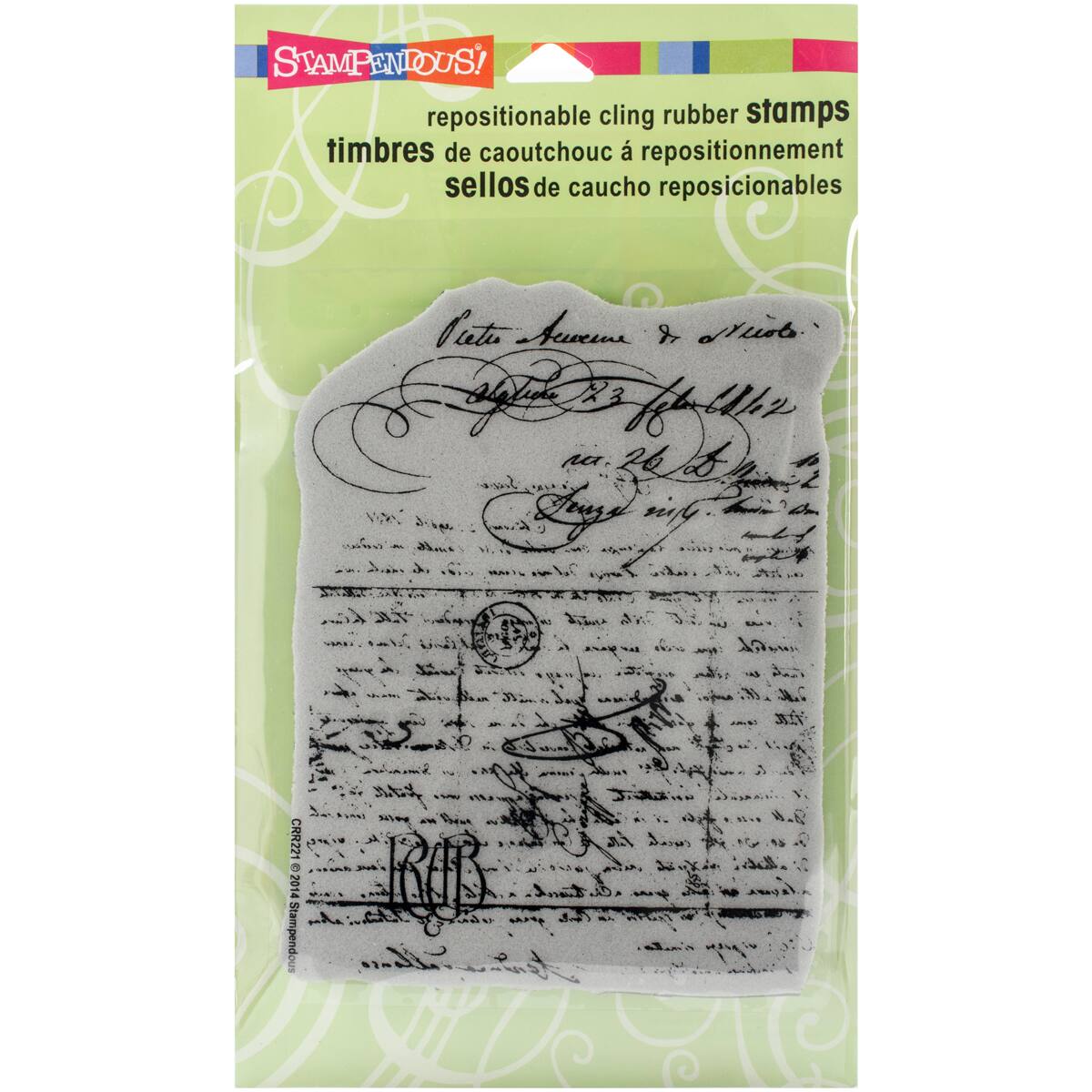 stampendous vintage letter cling stamp michaels