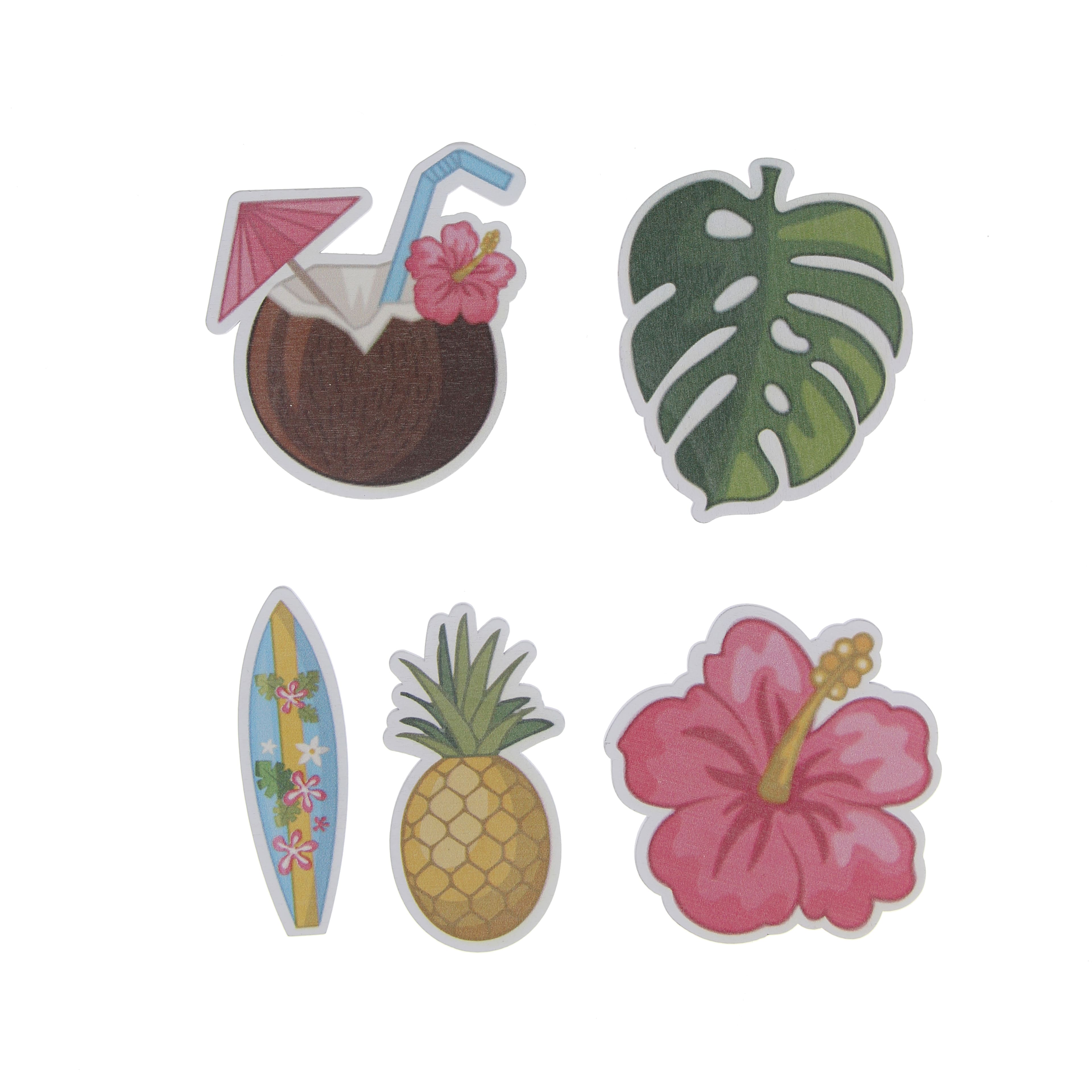 Tropical Finished Wood D&#xE9;cor Shapes by Make Market&#xAE;