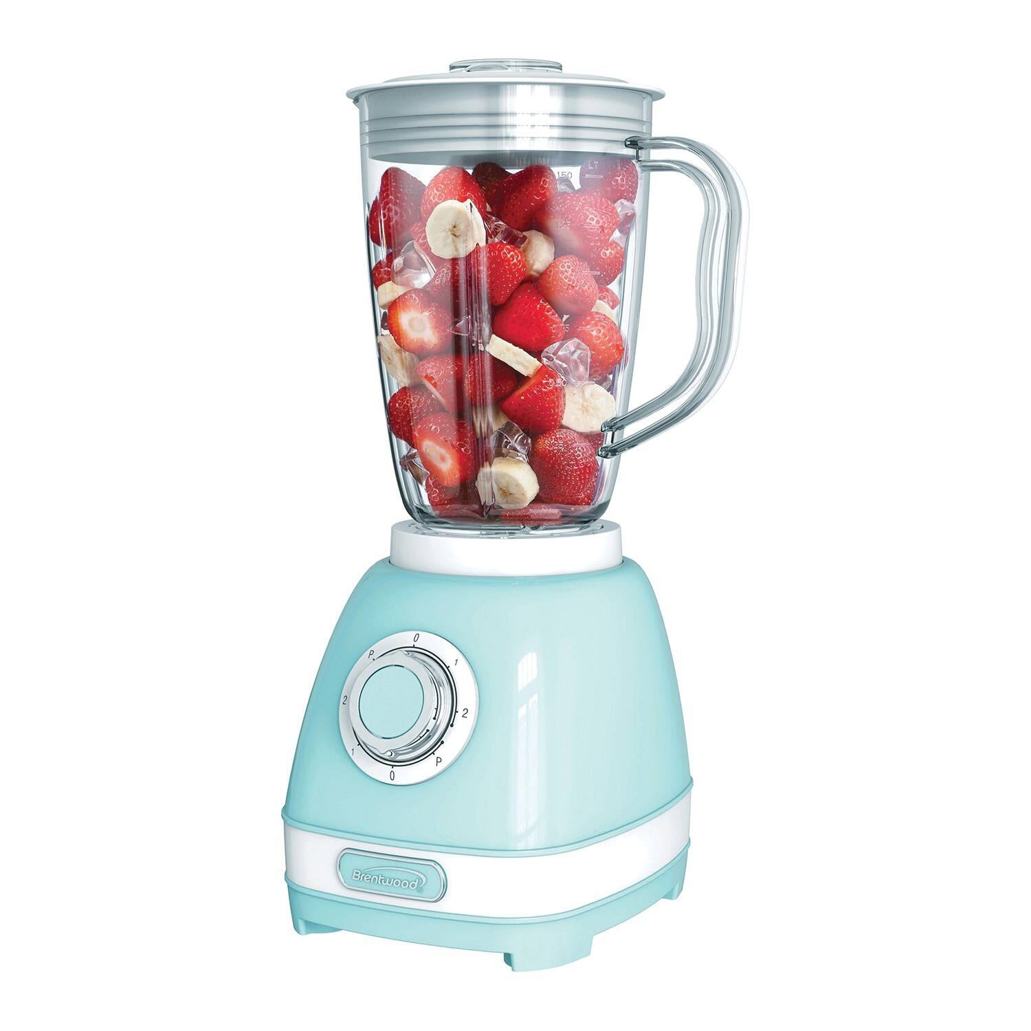 Brentwood 2 Speed Retro Blender with 50oz. Plastic Jar