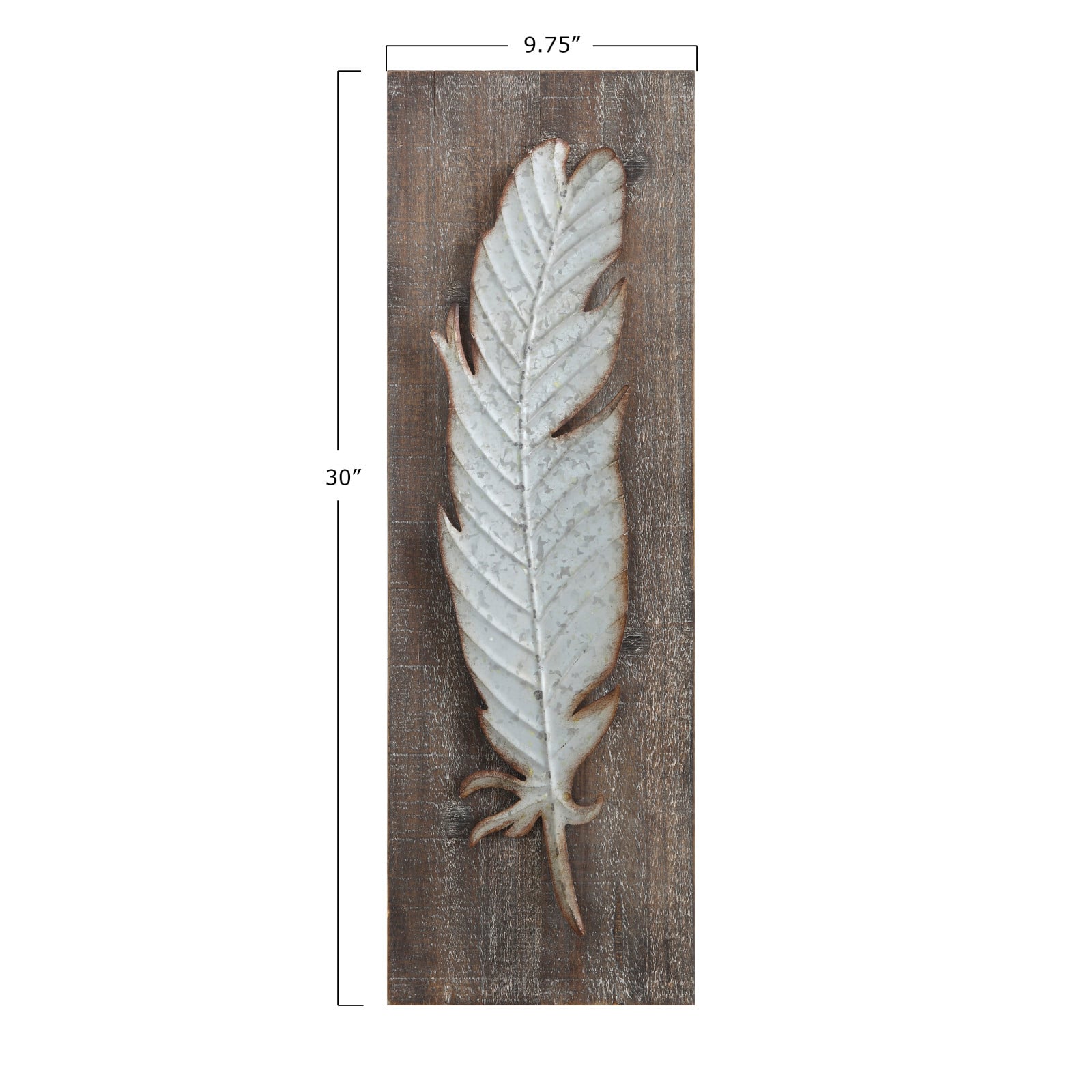 Hello Honey® Wood Wall Décor with Metal Feather