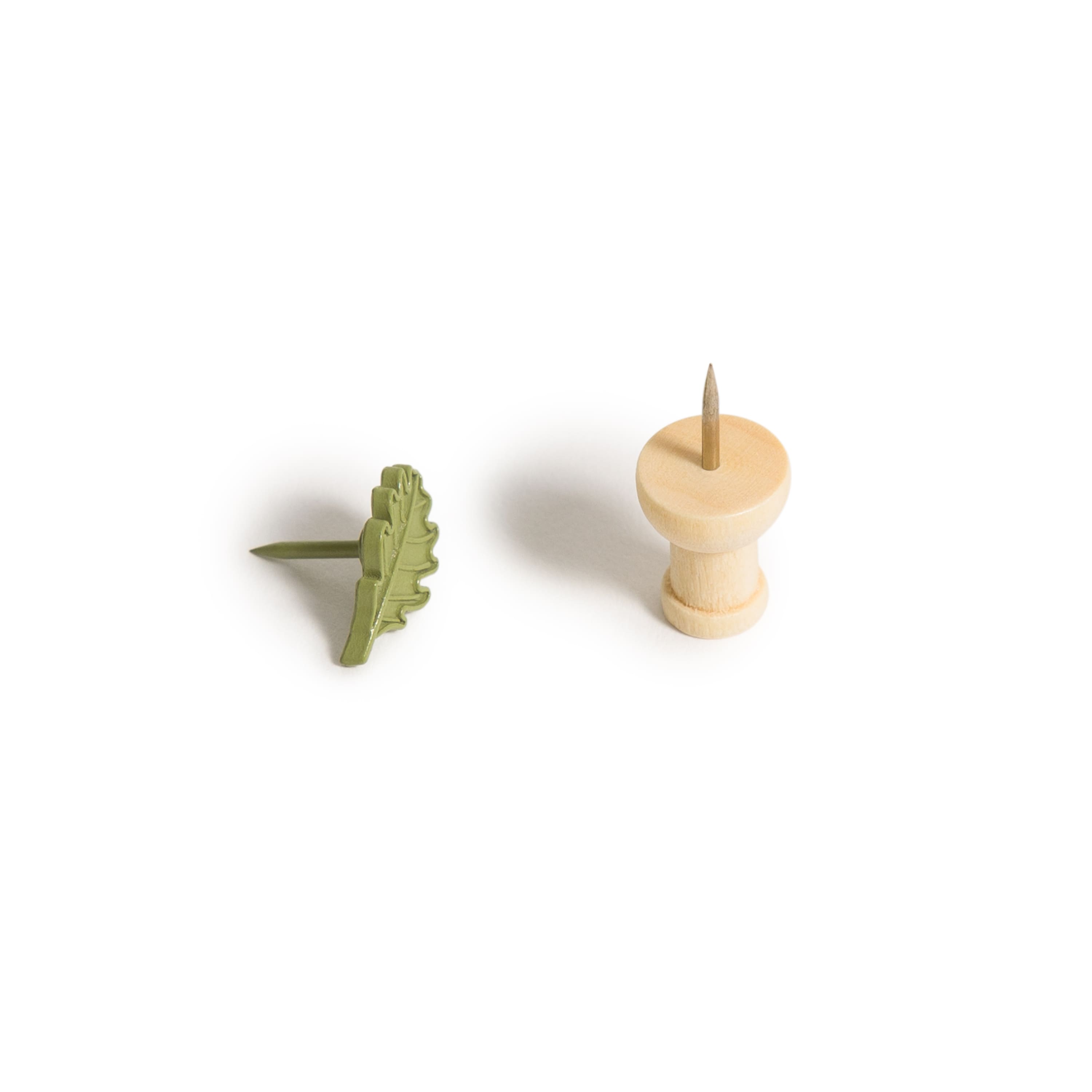 U Brands&#xAE; Wood &#x26; Leaves Push Pins Set