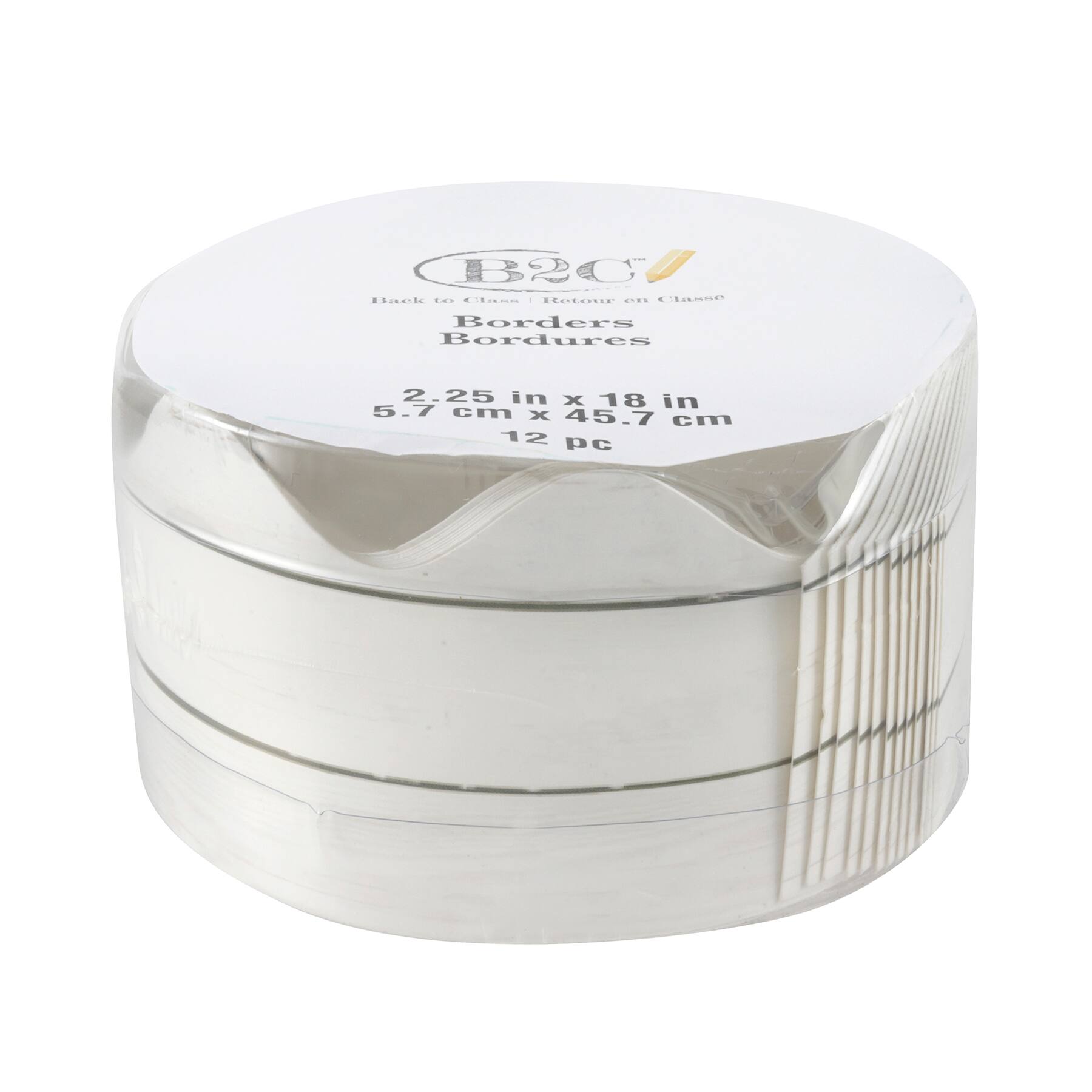 Back to Class Black & White Border Trim, 18ft.