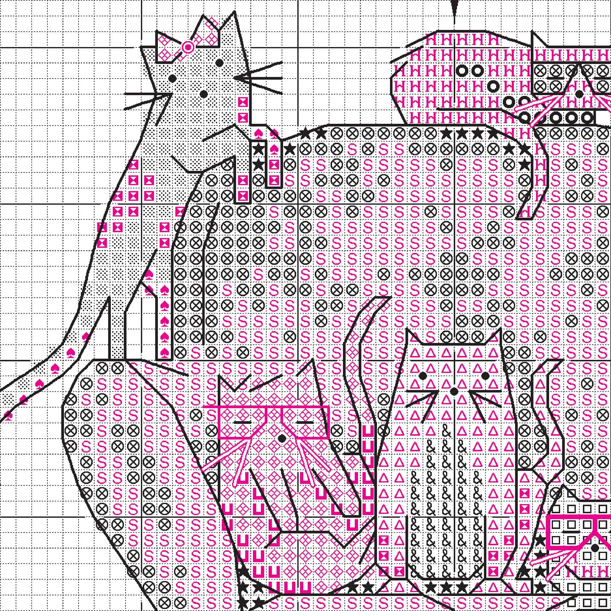 Dimensions&#xAE; Playful Cats Counted Cross Stitch Kit