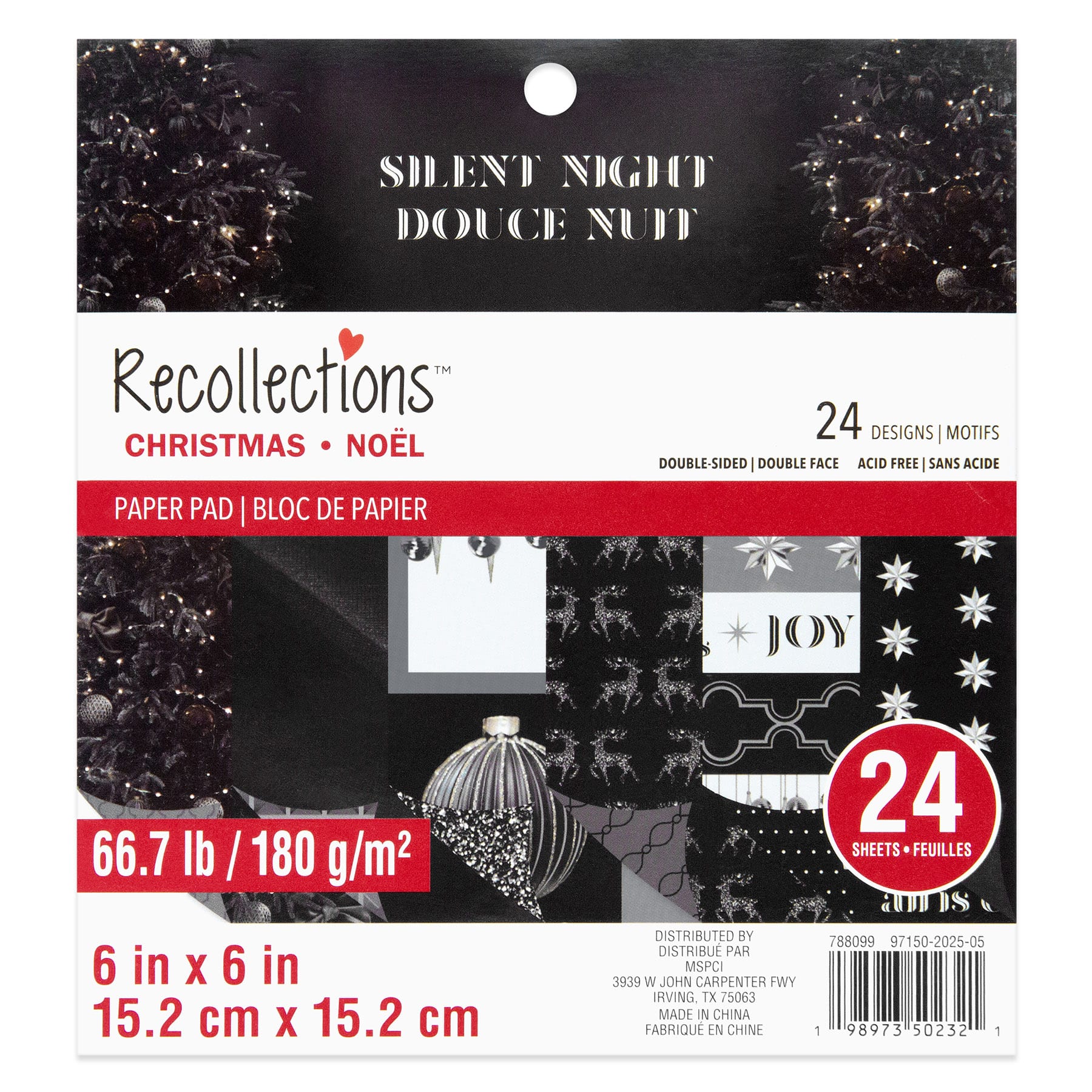6&#x22; x 6&#x22; Silent Night Double-Sided Paper Pad, 24 Sheets by Recollections&#x2122;