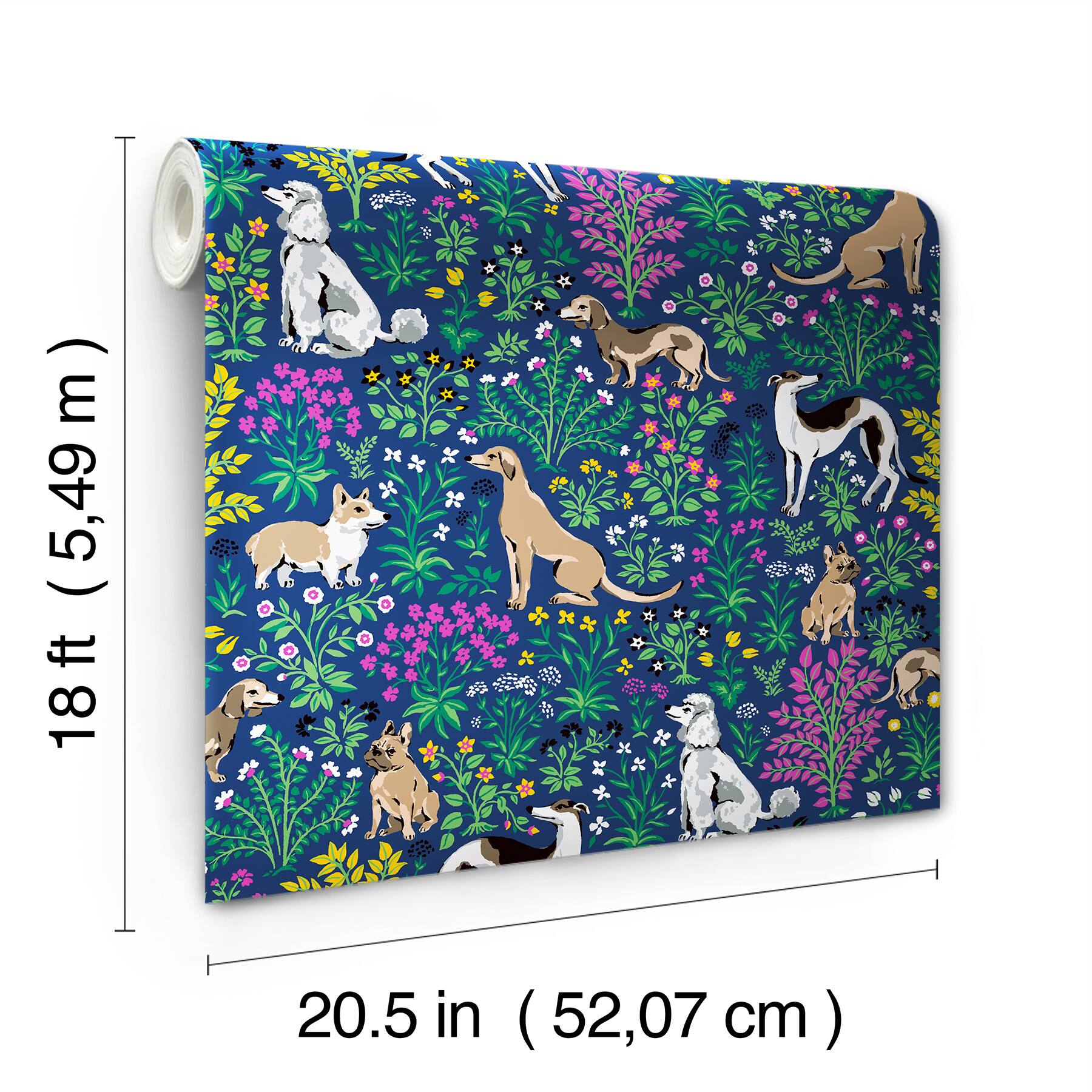PrintFresh Must Love Dogs Peel &#x26; Stick Wallpaper